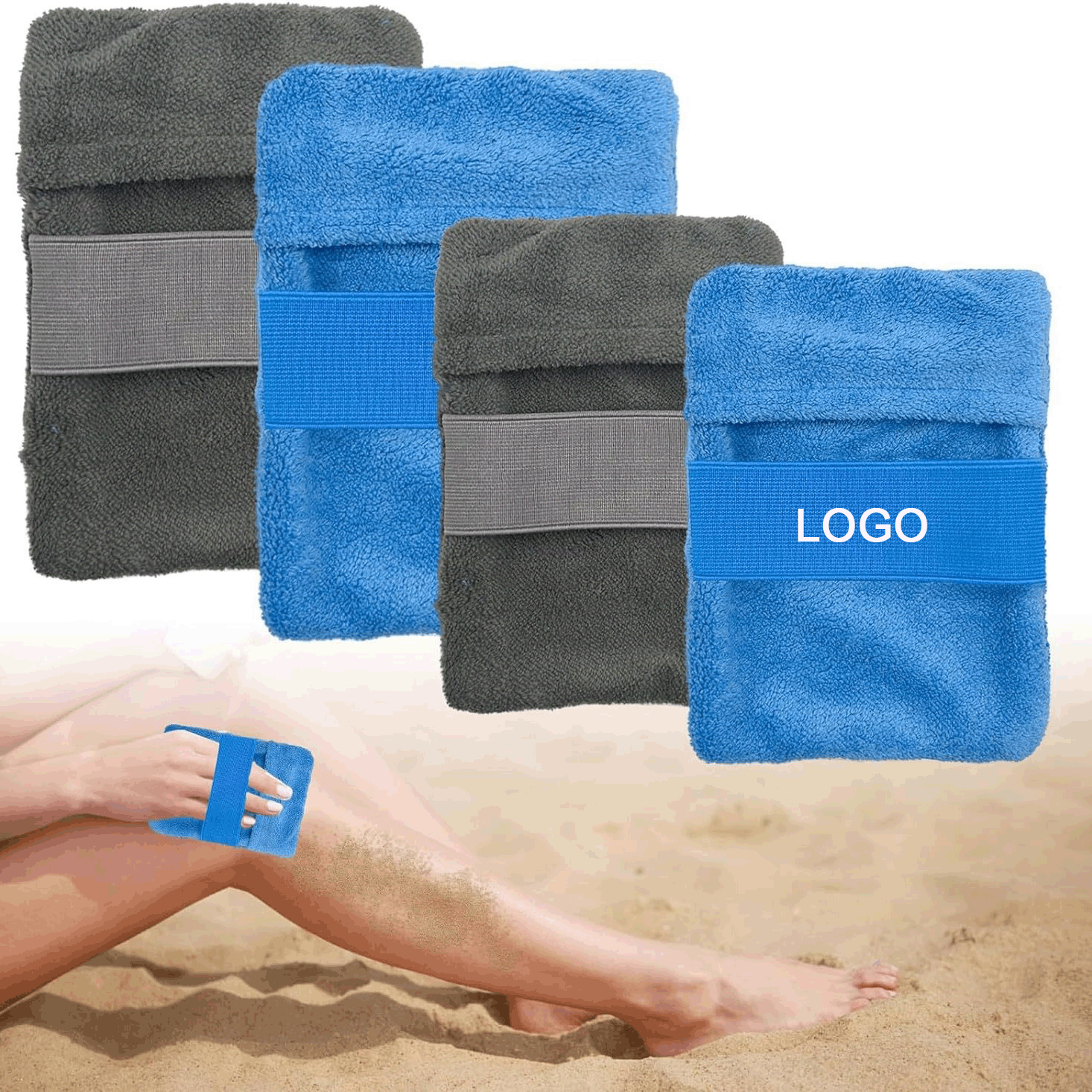 Coral Fleece Beach Sand Removal Bag/Sand Remover for Beach 1