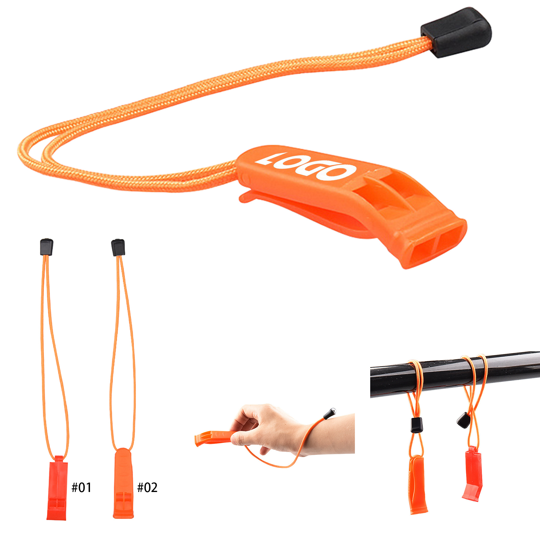 Emergency Whistles with Lanyard