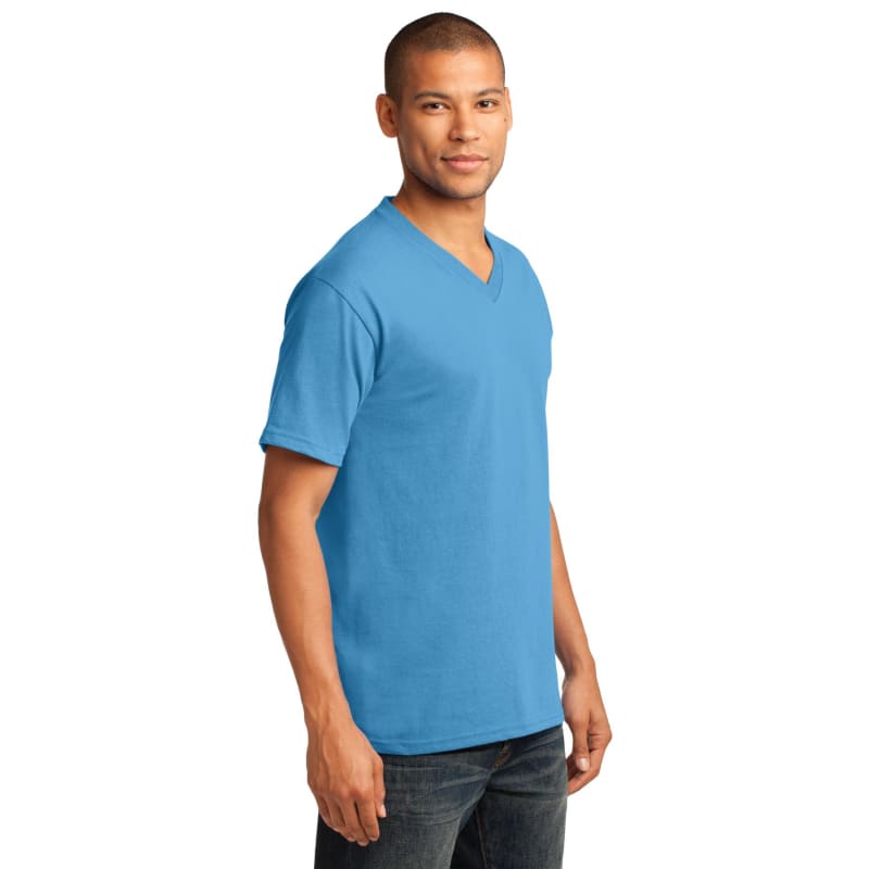 Port & Company Core Cotton V-Neck Tee. 69