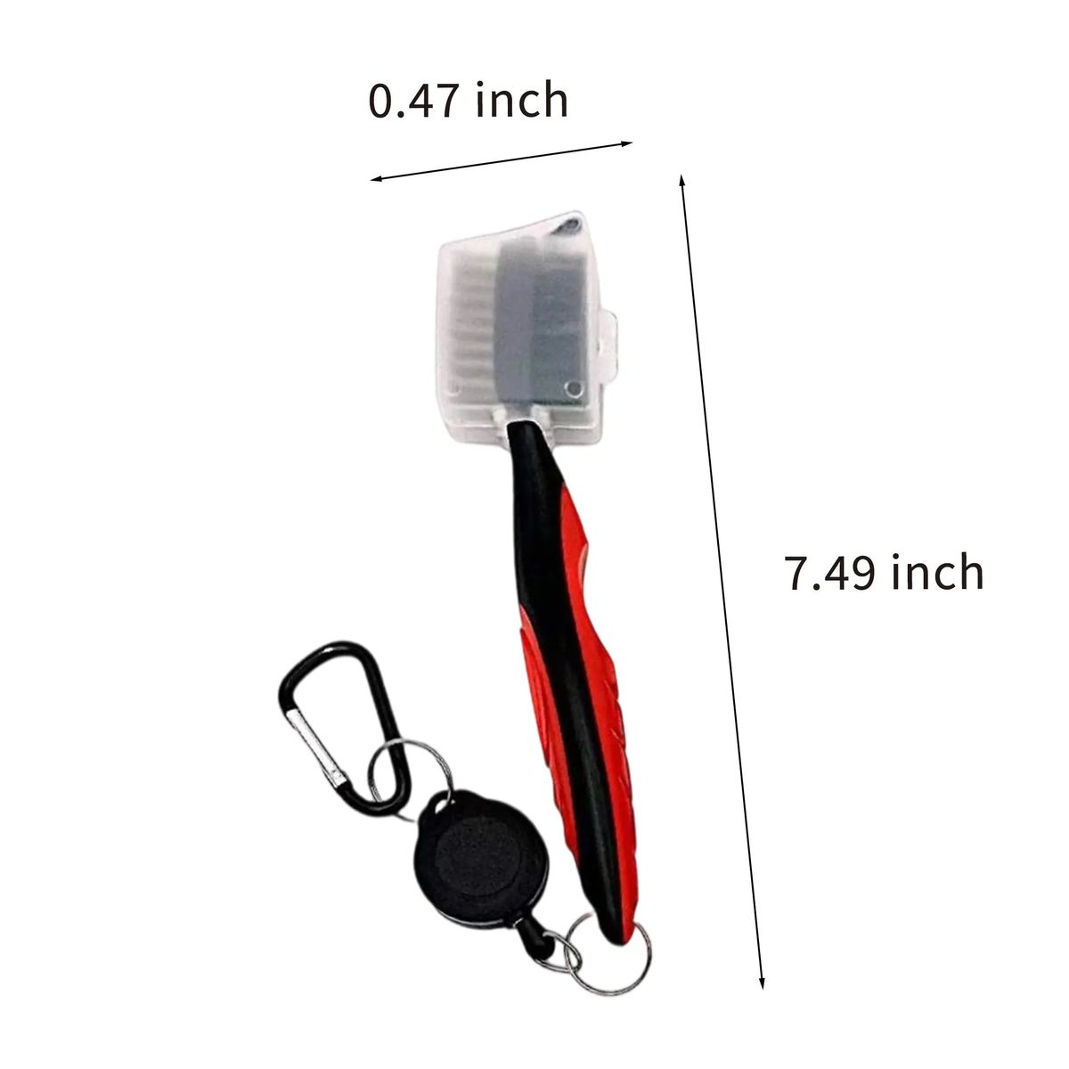 Golf Club Cleaning Brush with Rubber Grip 2