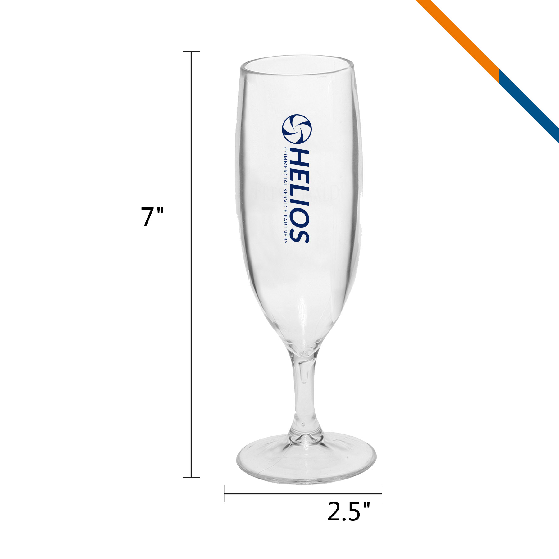 Algo Plastic Champagne Flutes - 6.7 OZ. 2