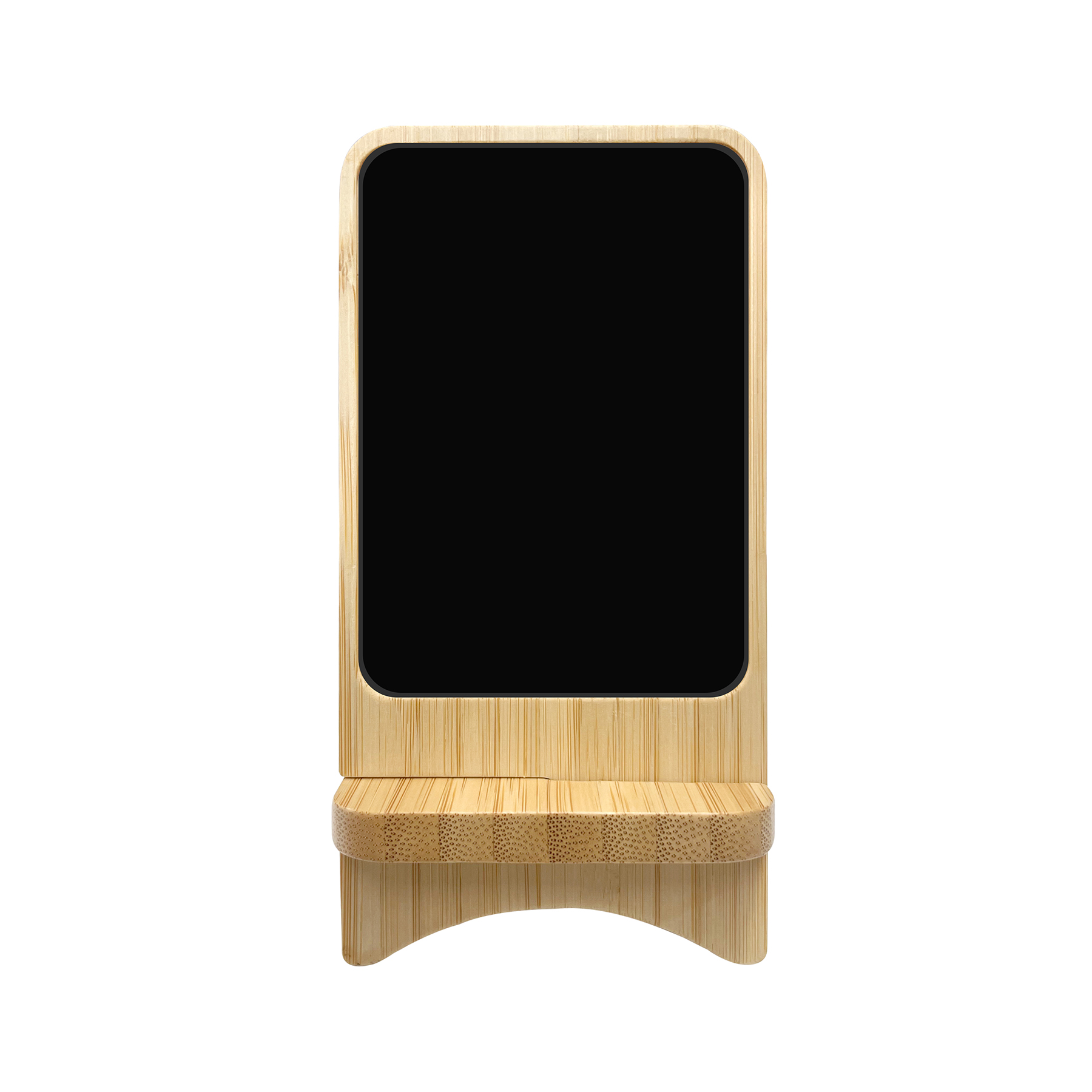 Zort 15W Light up Bamboo Wireless Fast Charger Stand 2