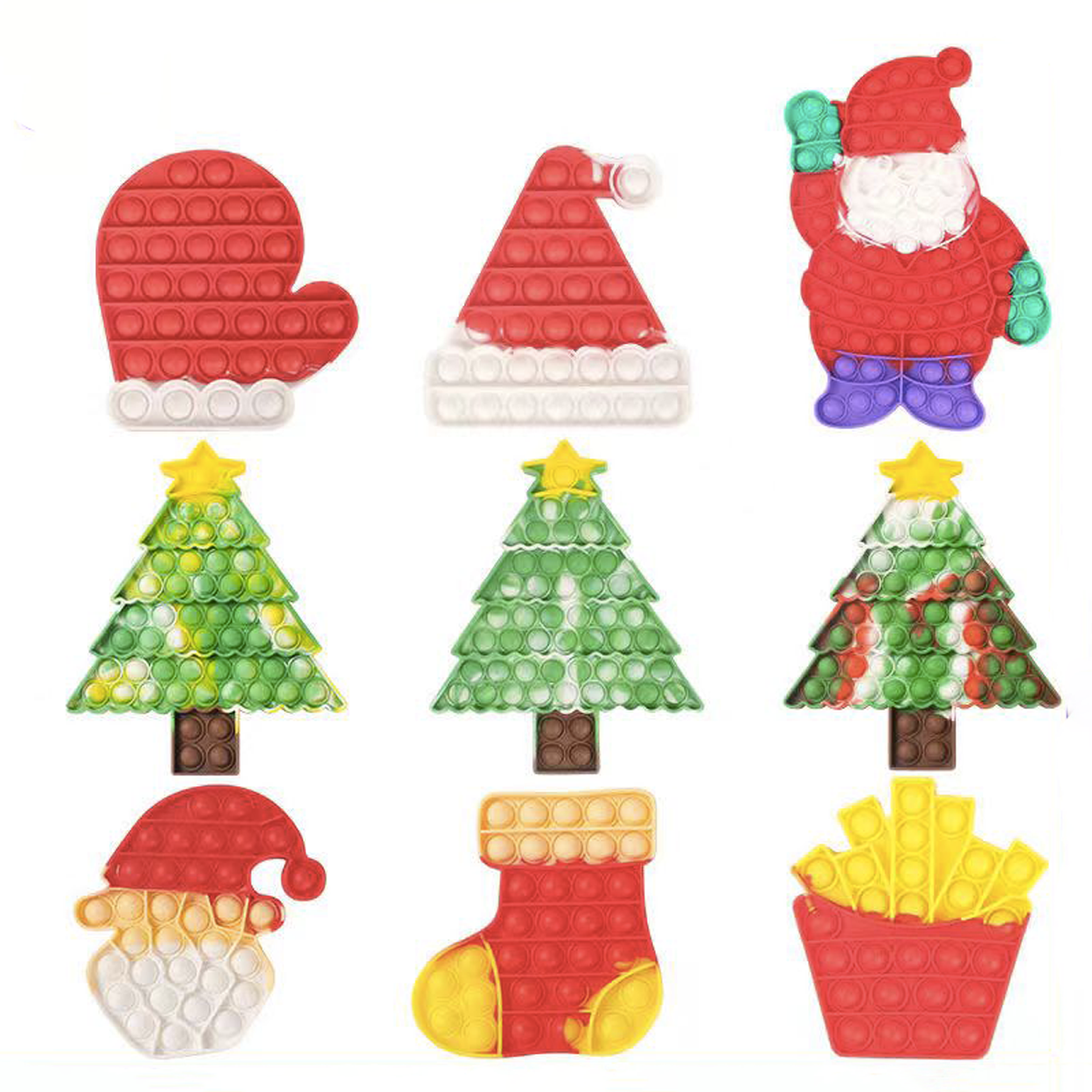 Christmas Push Pop Bubble Sensory Fidget Toys 2