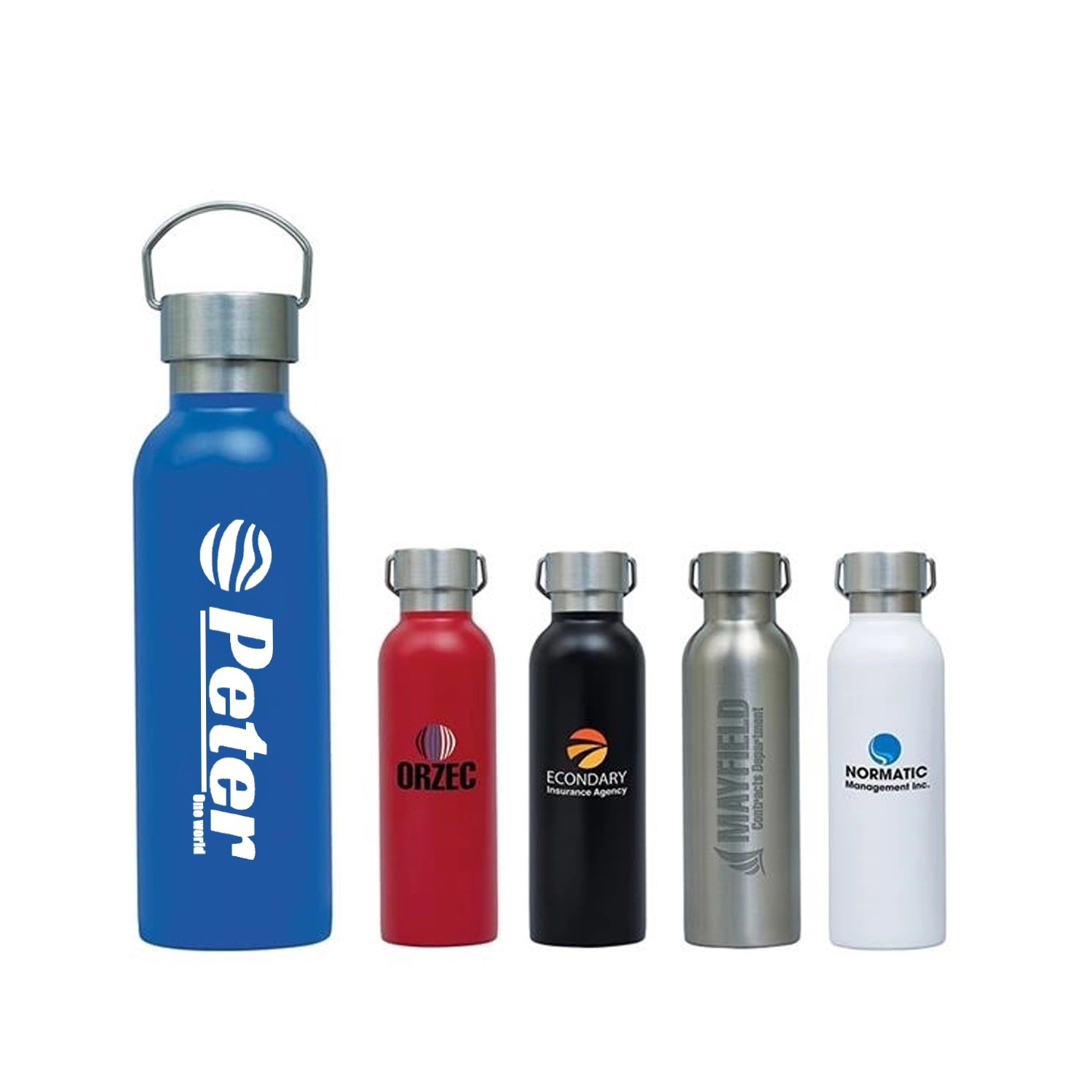 16 oz Single Walled Stainless Steel Sports Water Bottle 1
