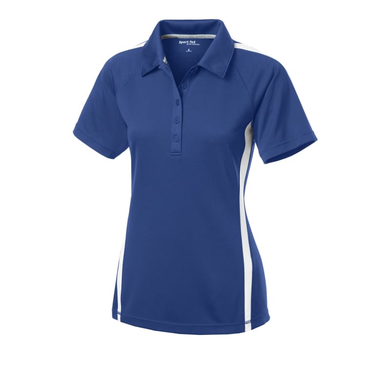 Sport-Tek Women's PosiCharge Micro-Mesh Colorblock Polo. 7