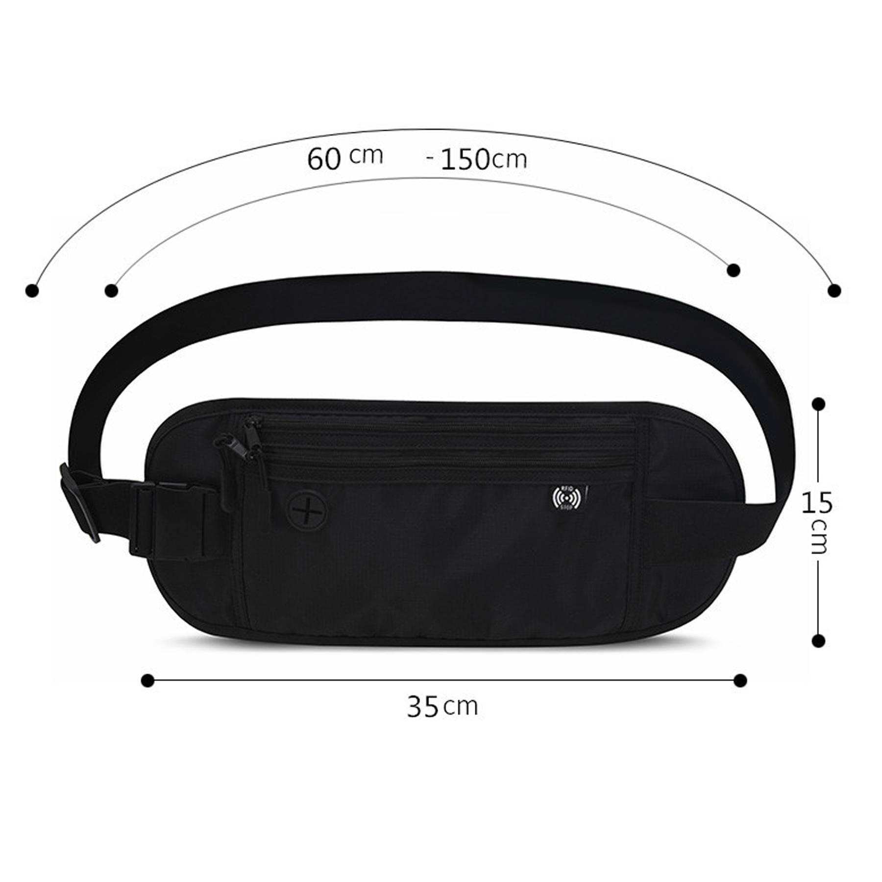 RFID Travel Waist Bag 1