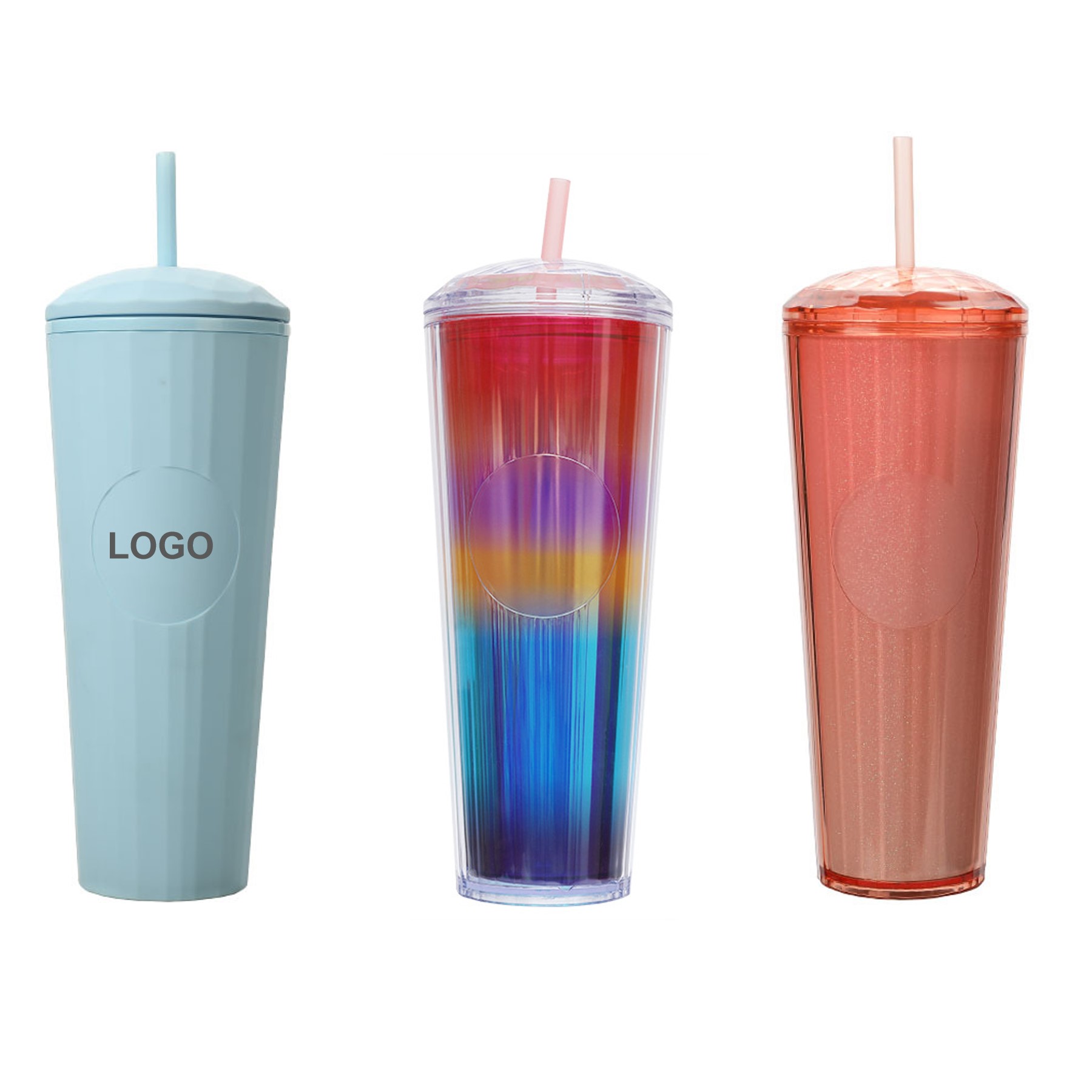 24 oz. Double-Wall Plastic Tumbler (direct import) 4