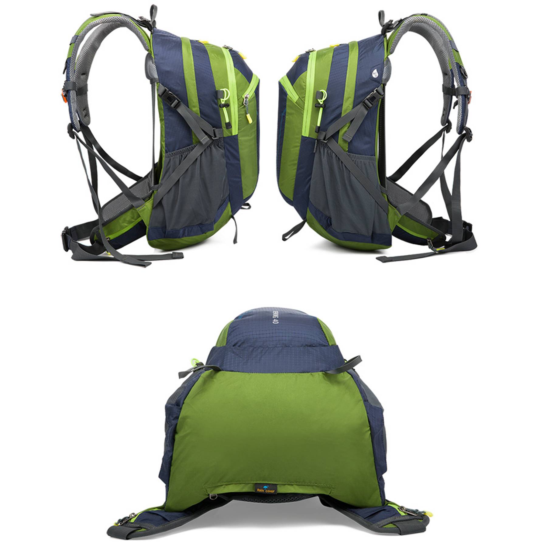 Anti-Theft Nylon 40L Waterproof Outdoor Backpack 6
