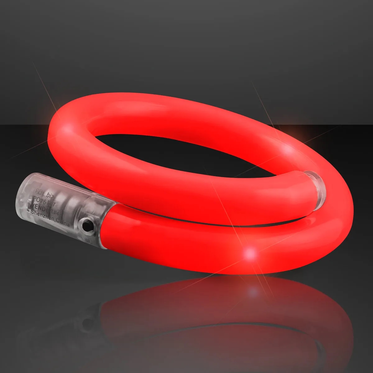 LED Light Up Flash Tube Bracelets - Single Colors 10