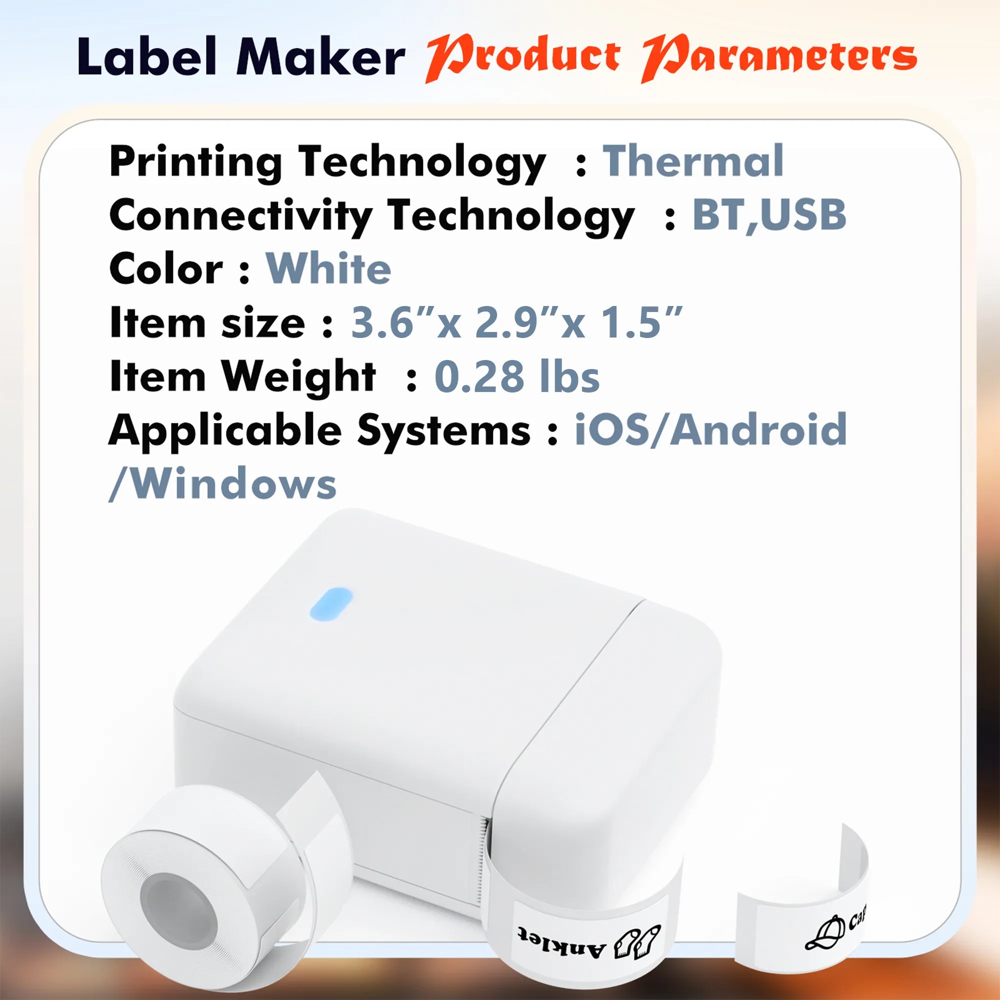Portable Label Printer 14
