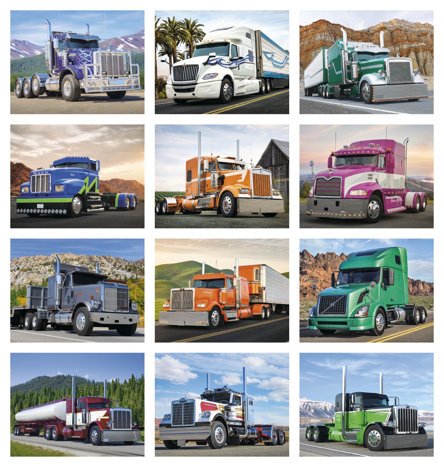 Triumph® Calendars Big Rigs Calendar 10