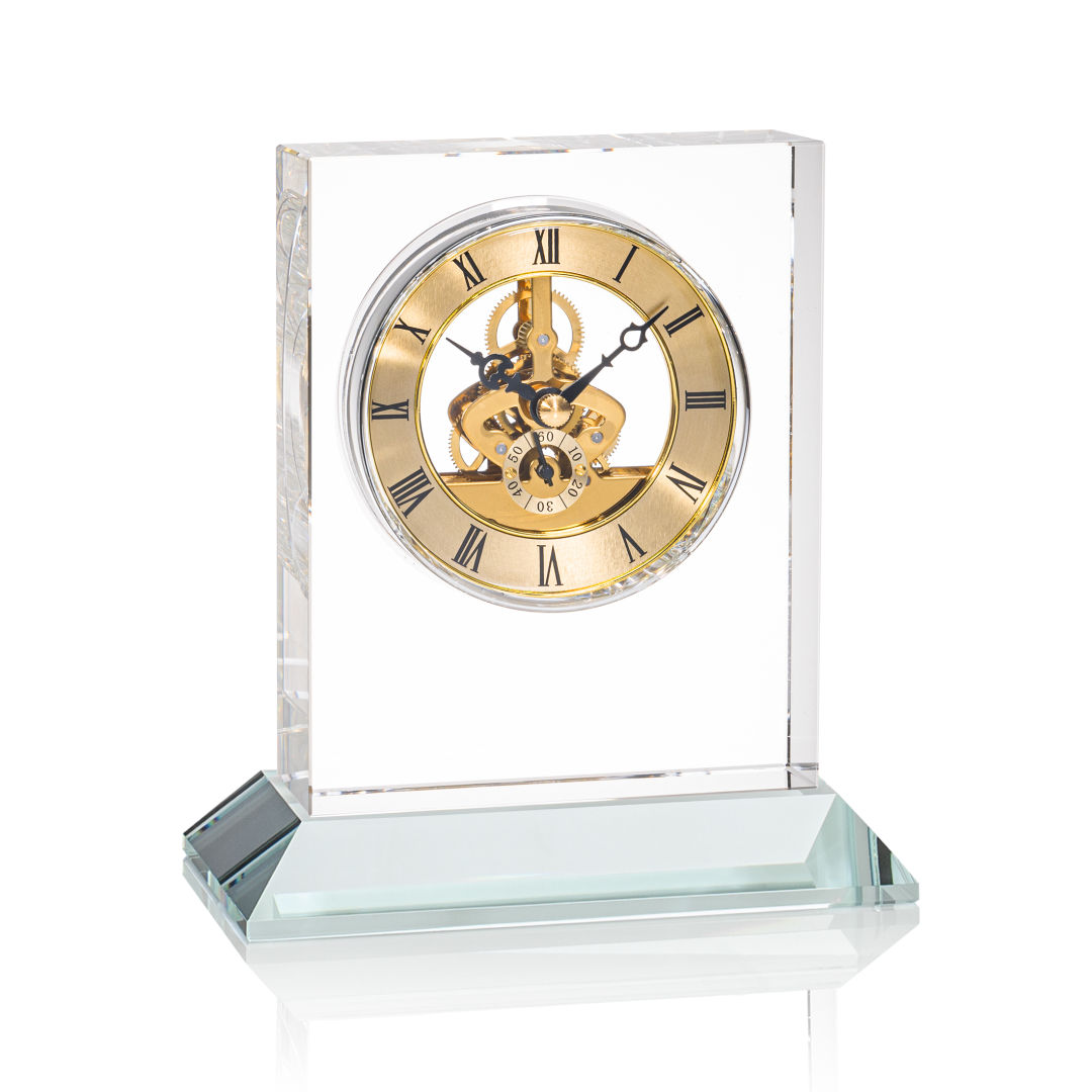 Ashland Clock on Base - Gold Dial 17