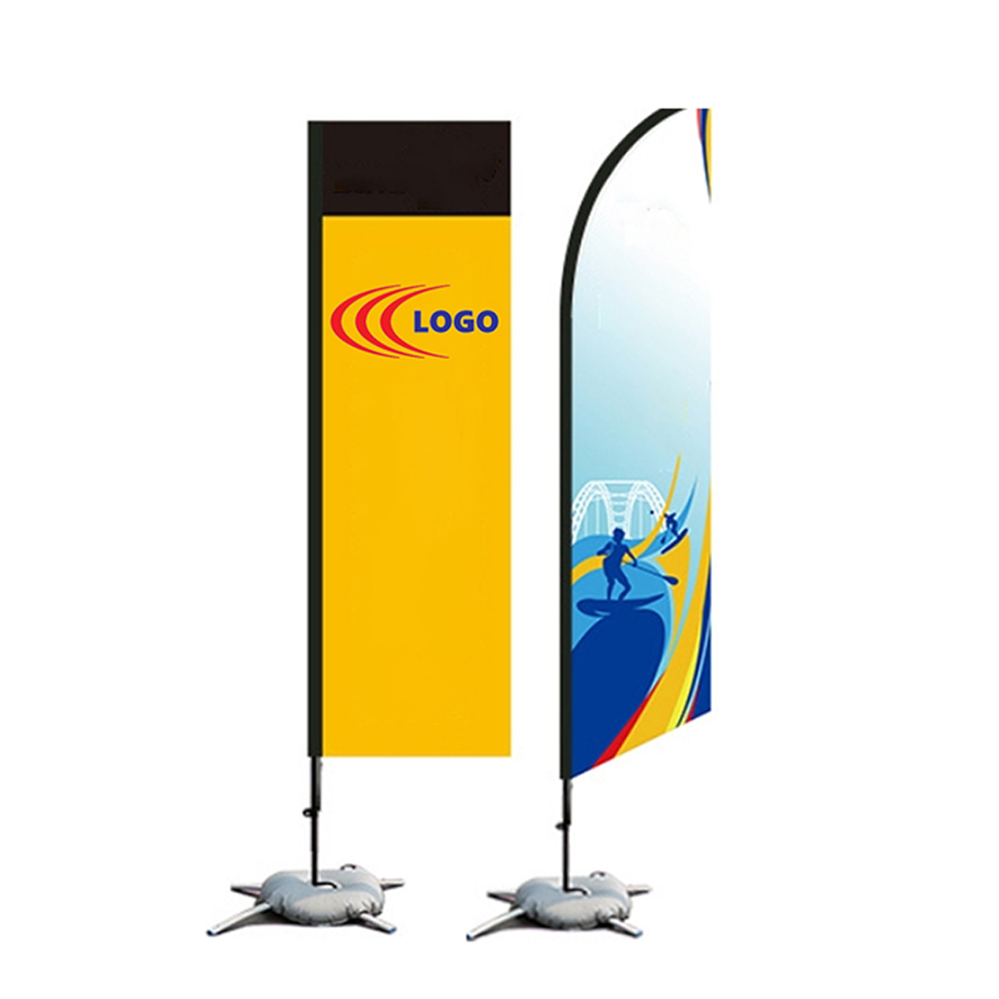 MOQ1 Advertising Knife Beach Flag 2