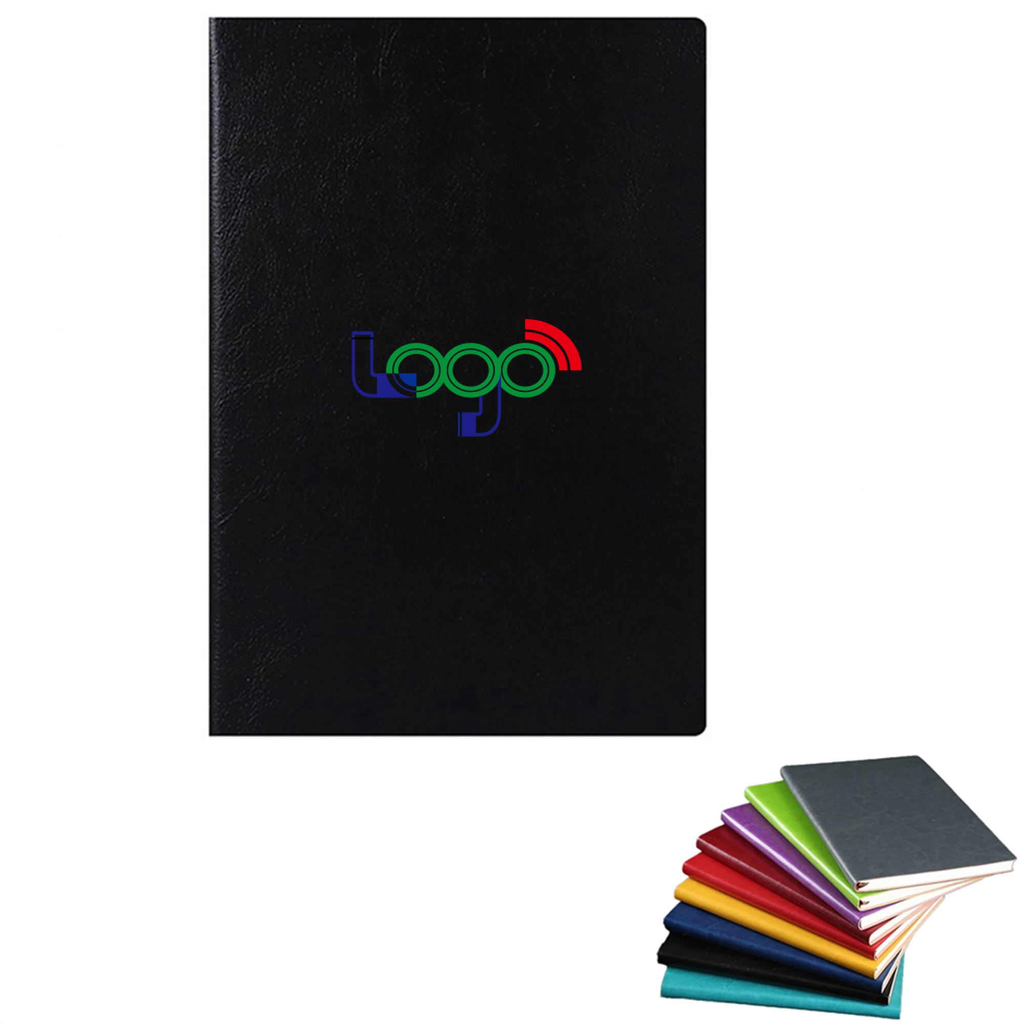 MOQ30 A5 PU Leather Hardcover Thick Journal Notebook 1