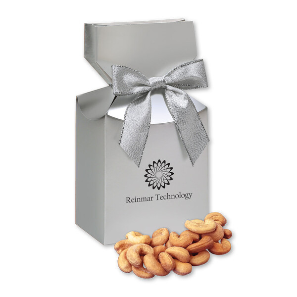 Extra Fancy Cashews in Silver Premium Delights Gift Box