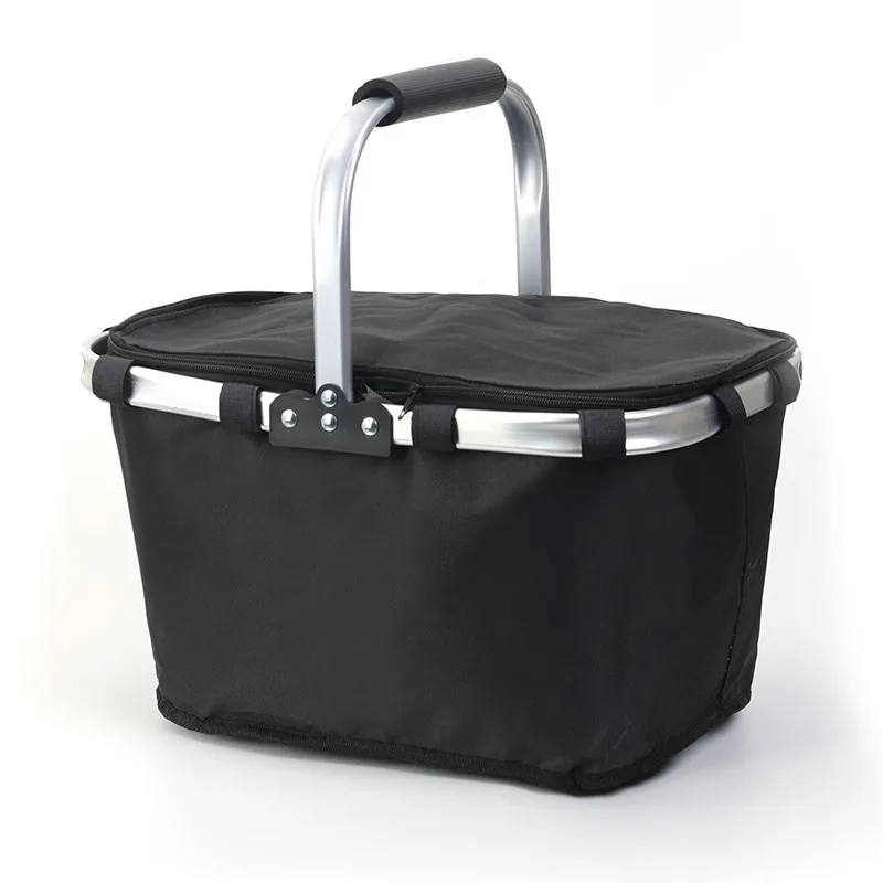30L Insulated Portable Collapsible Picnic Basket W/ Handle 9