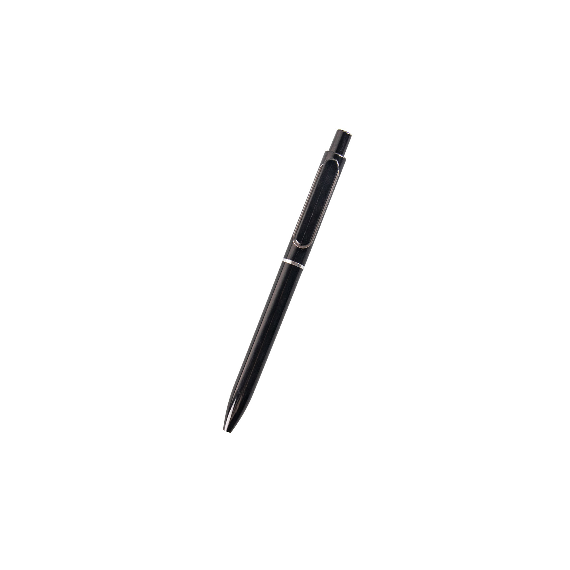 Metallic Barrel Click Pen With Contoured Grip 7