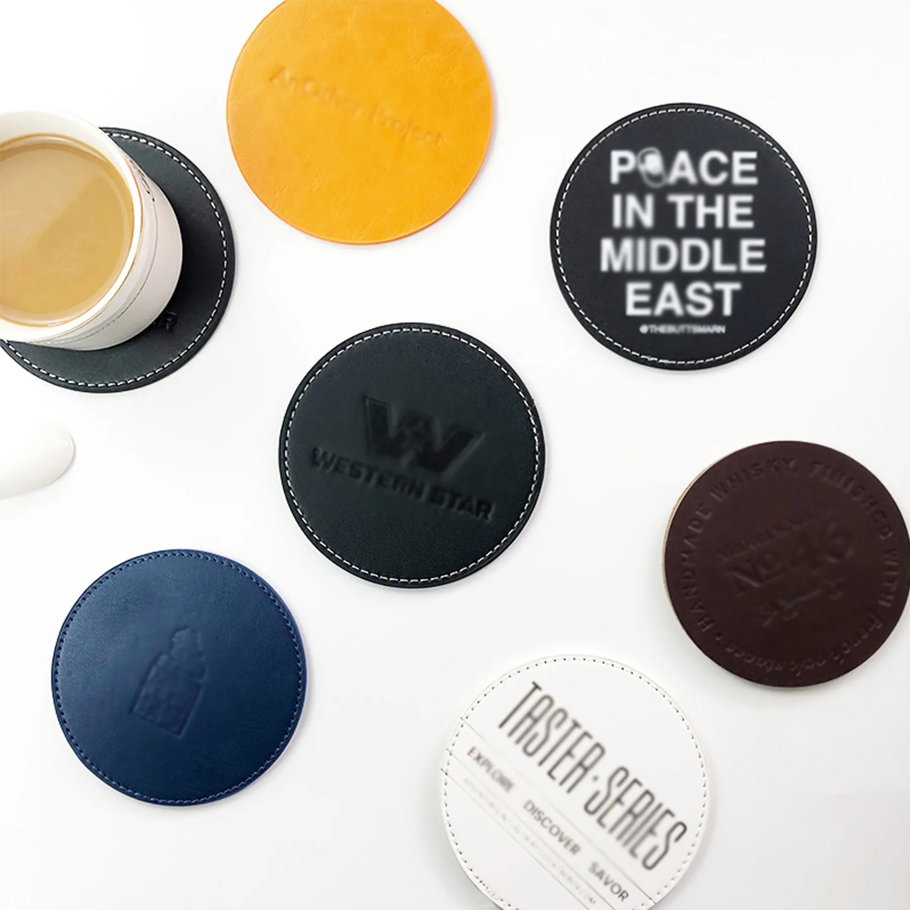 PU Leather Coasters 1