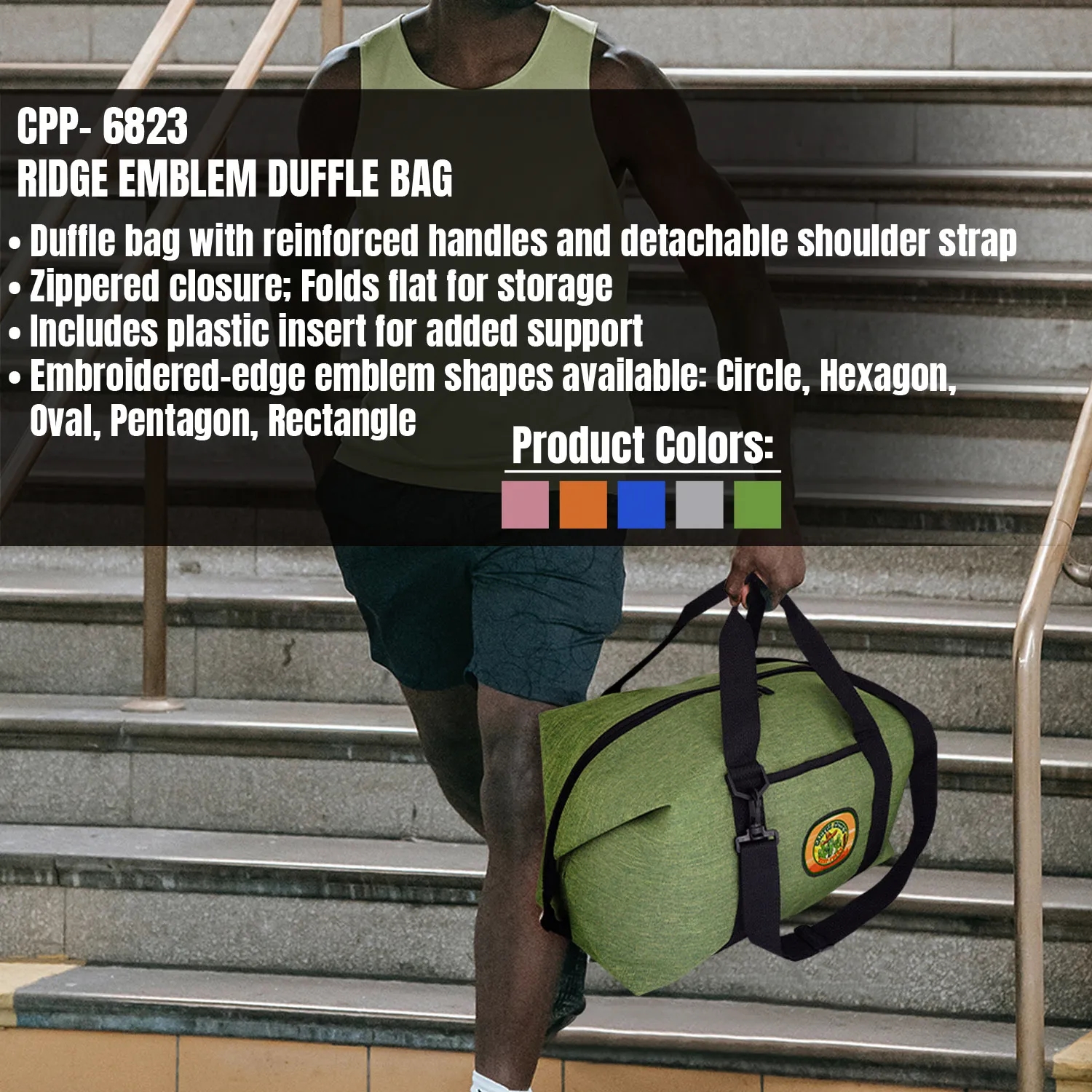 RIDGE EMBLEM DUFFLE BAG 2