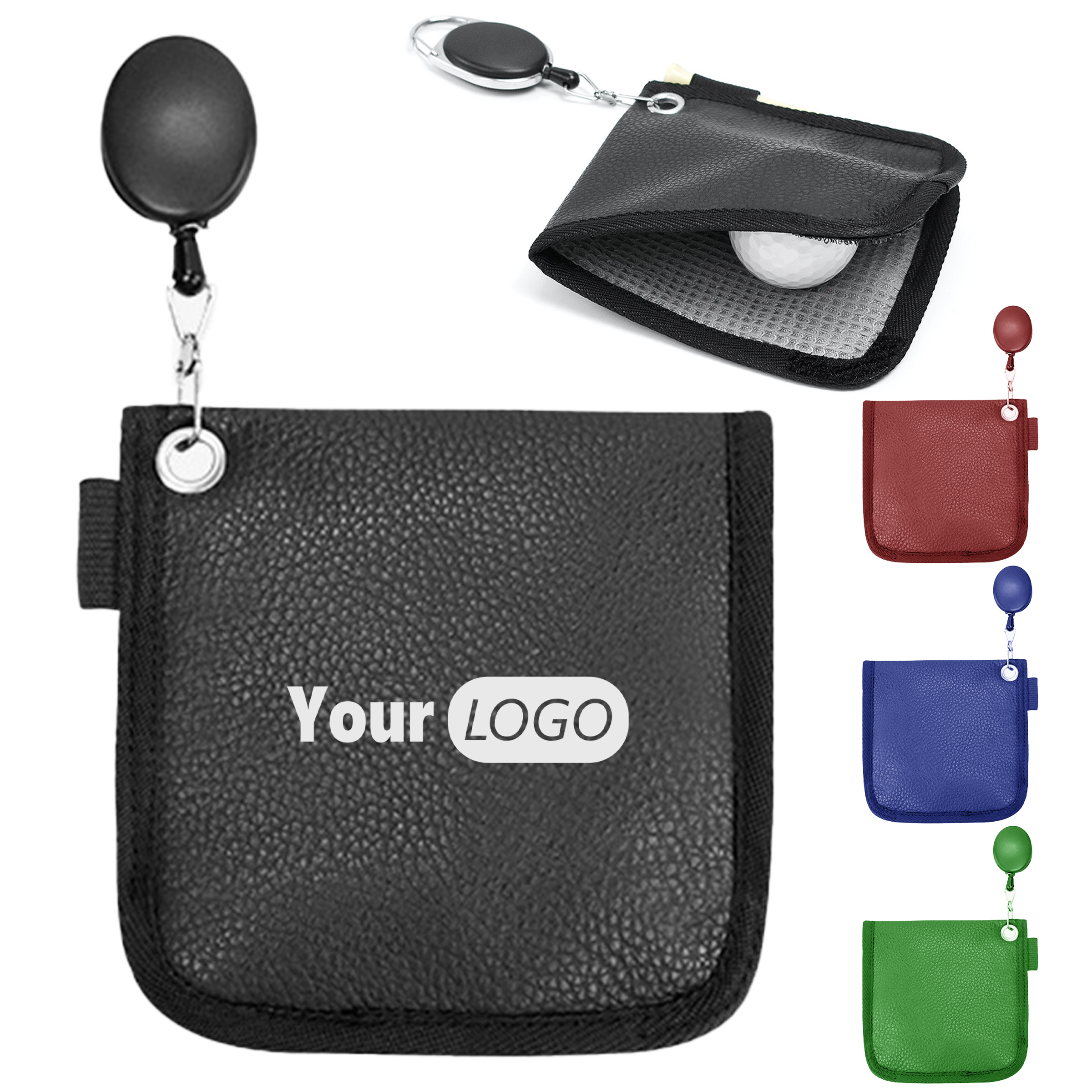 Leather Customizable Golf Cleaning Cloth 2