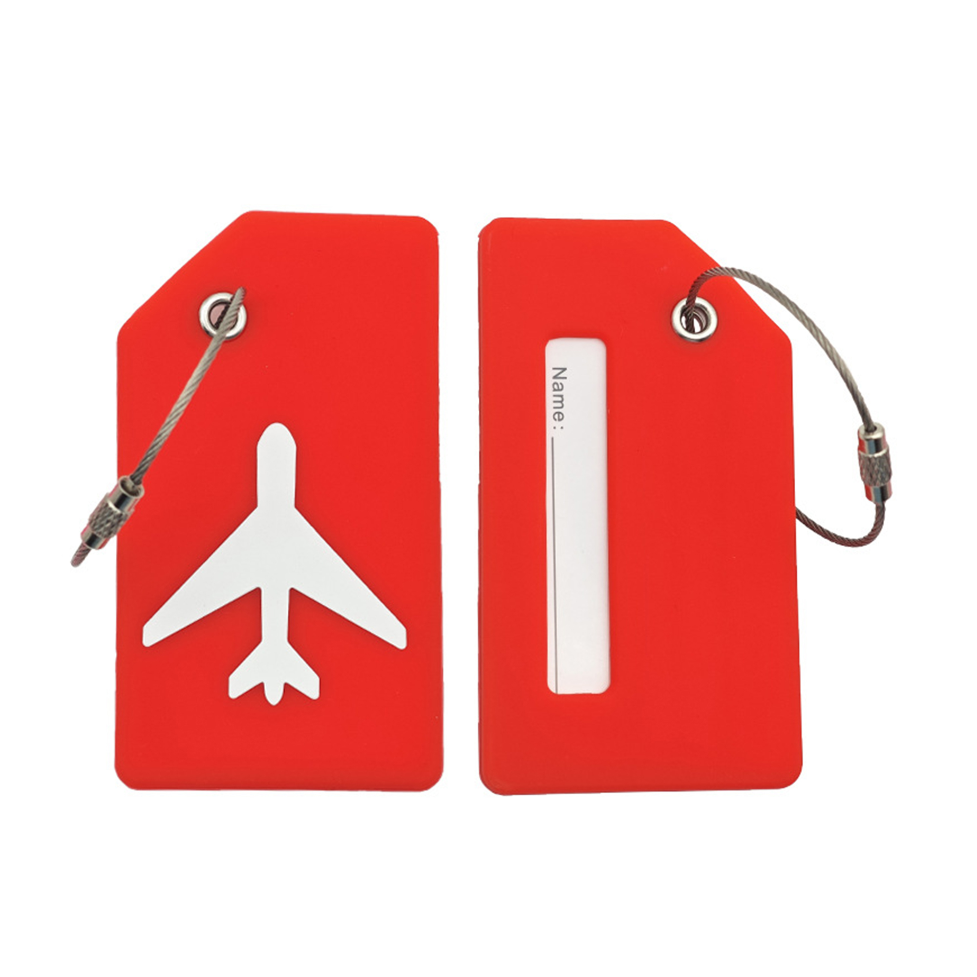 Silicone Travel Name Label With Steel Loop 3