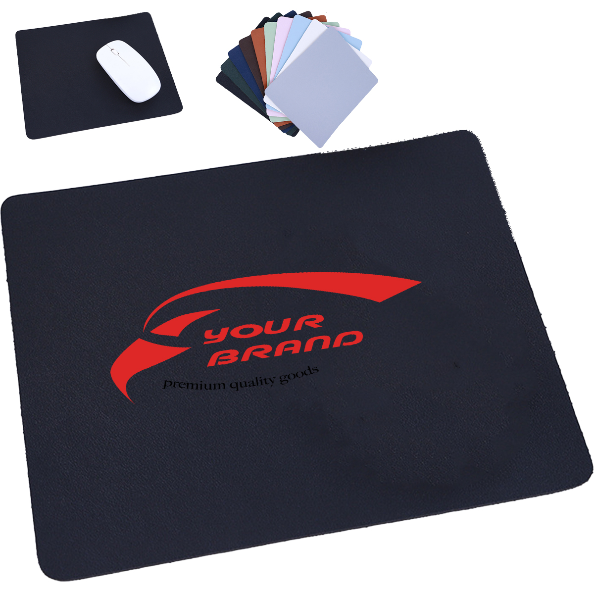 Leather Mouse Pad Small Waterproof Solid Color Simple 5