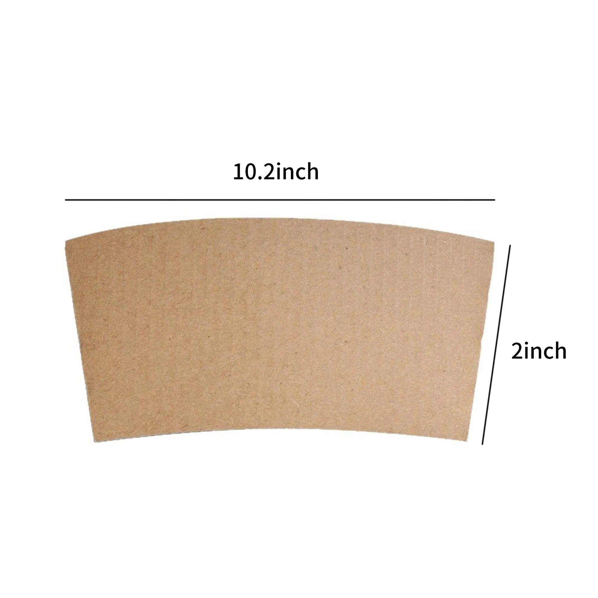 Eco Friendly Kraft Cup Sleeve Compact and Practical 4