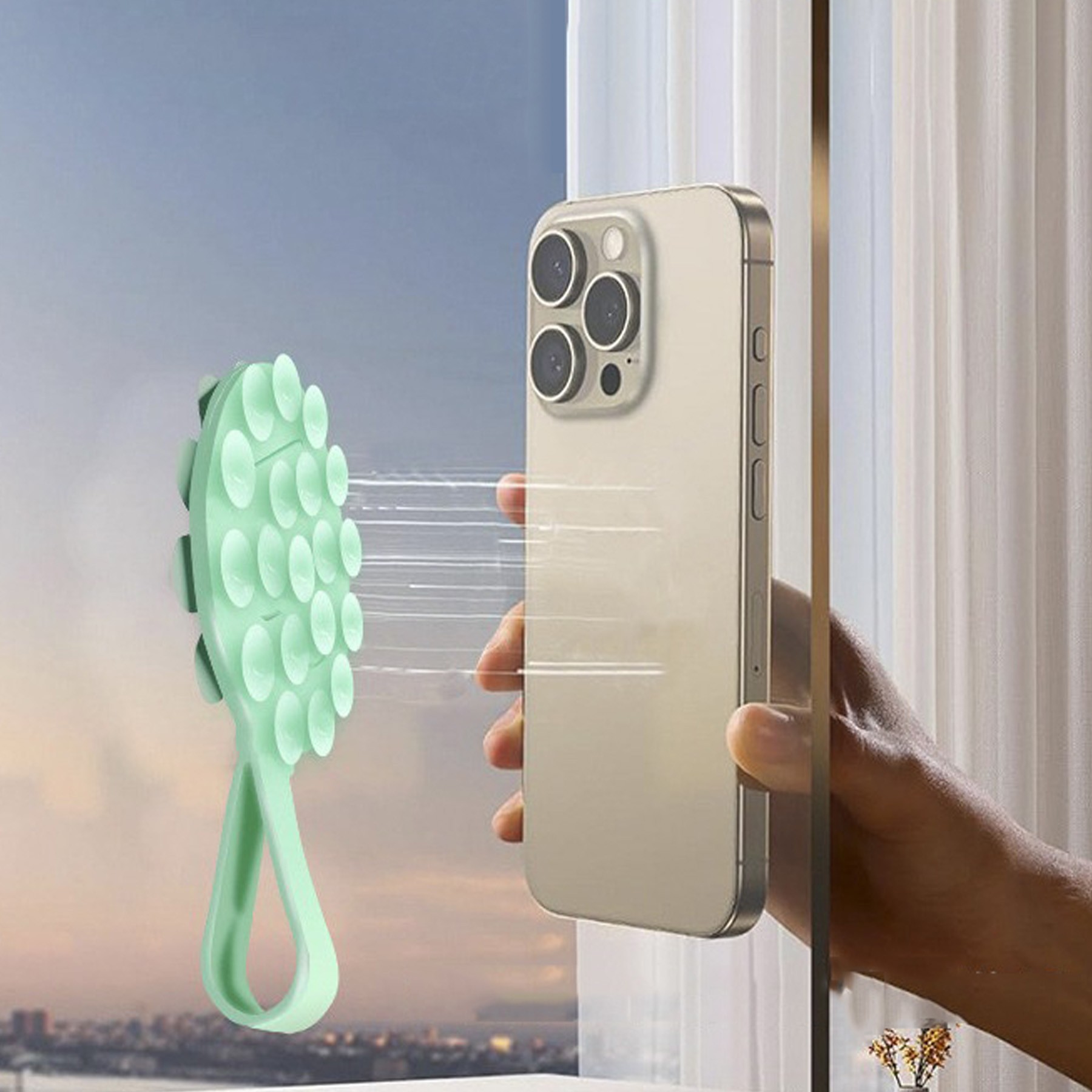 Double-sided Silicone Suction Phone Holder 3
