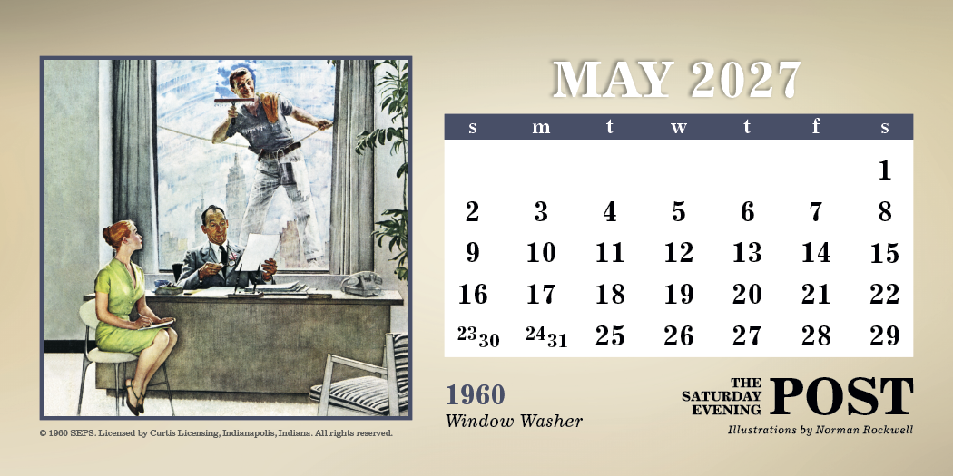 Triumph® Calendars The Saturday Evening Post Illustrations by Norman Rockwell Desk Calendar 38