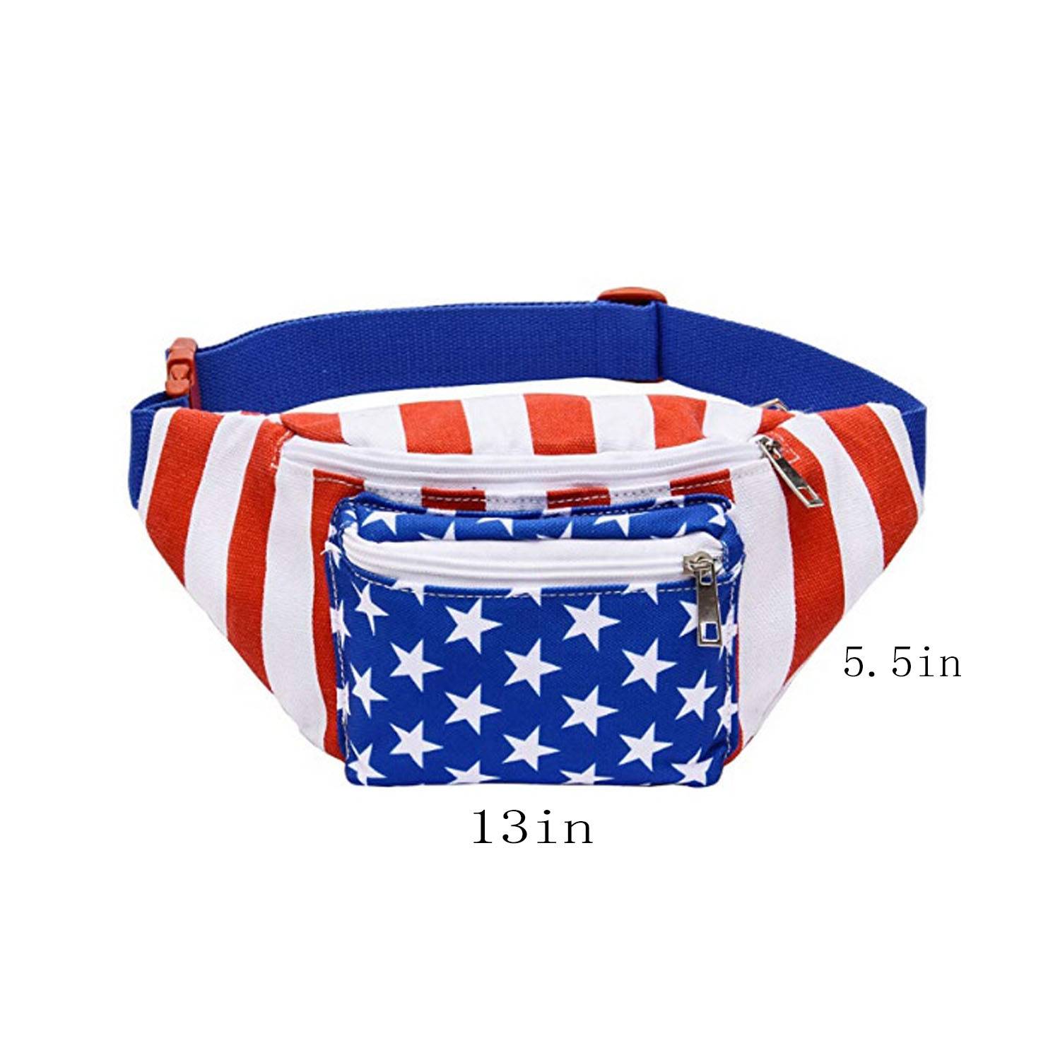 American Flag Fanny Packs w/ Drink Holder 4