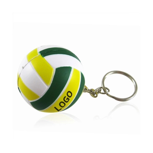Volley Ball Stress Reliever Keyring 3