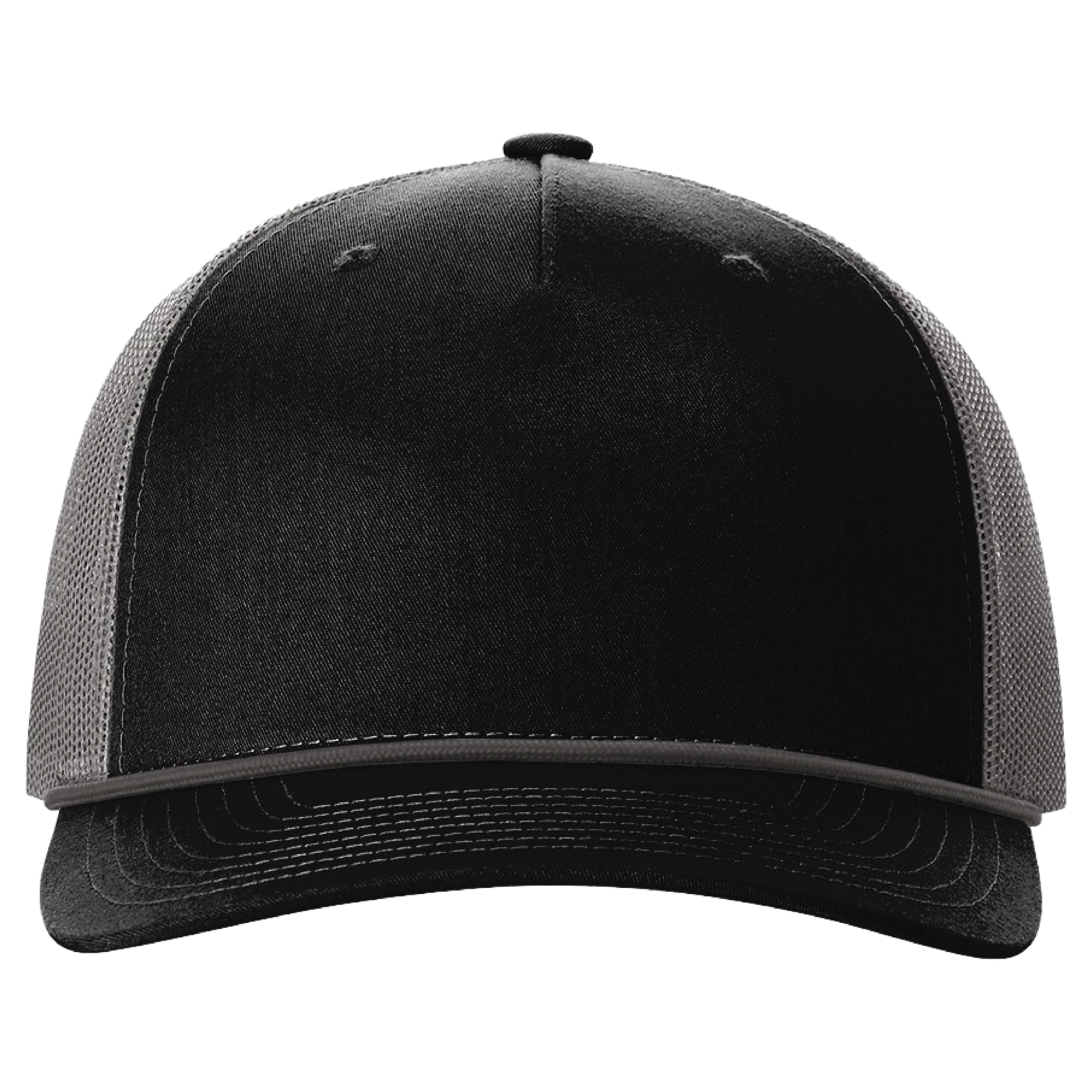Richardson 112FPR 5-Panel Trucker Hat with Rope w/Leatherette Adhesive Patches or Embroidery 56