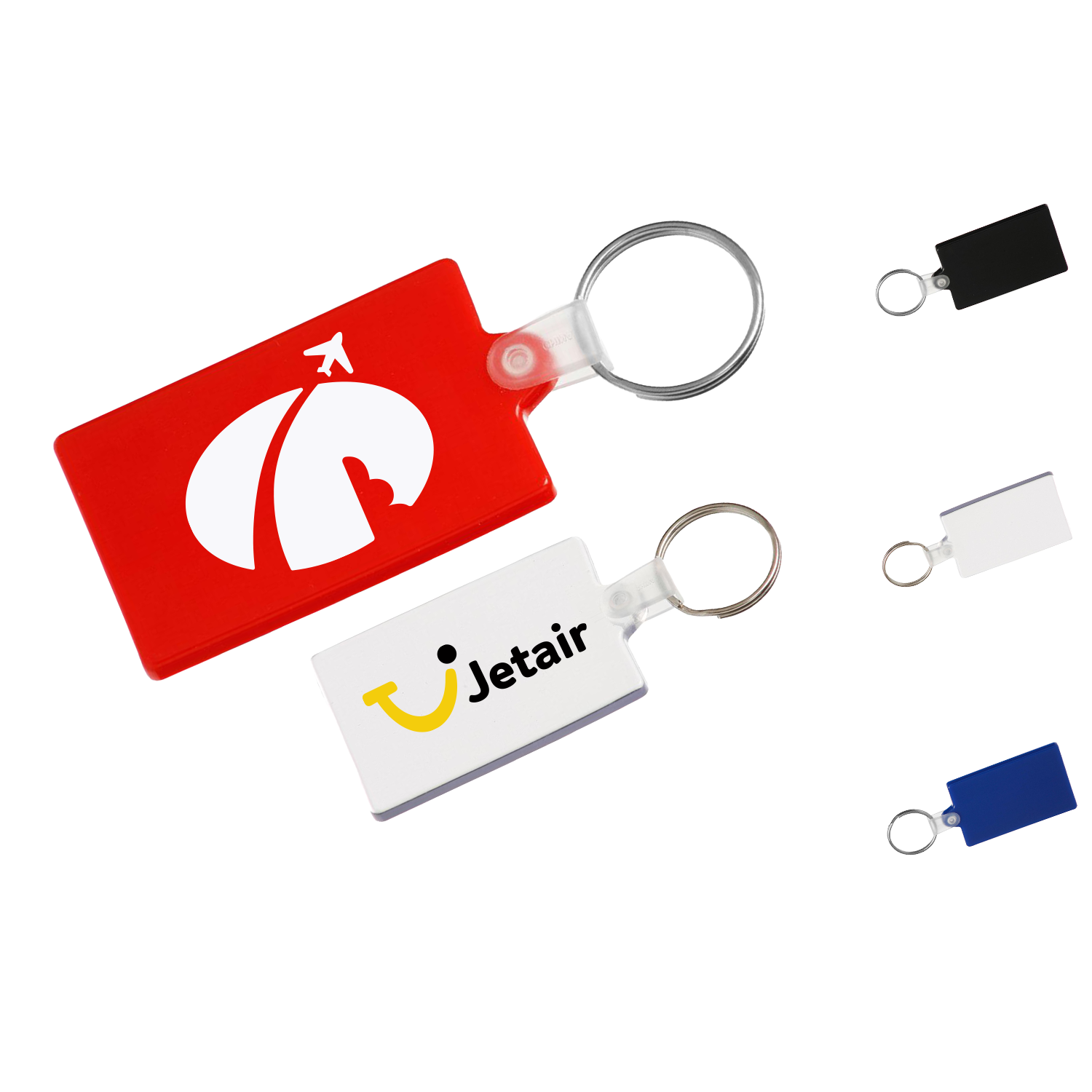 Rectangle Soft Plastic Keychains 2