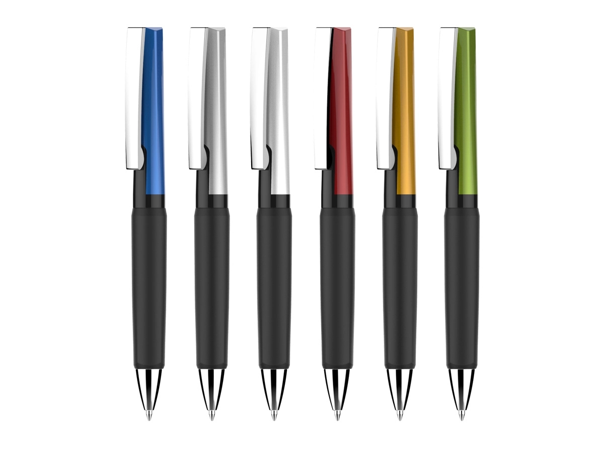 Twist Action Plastic Ballpoint Pens with metal clip 5