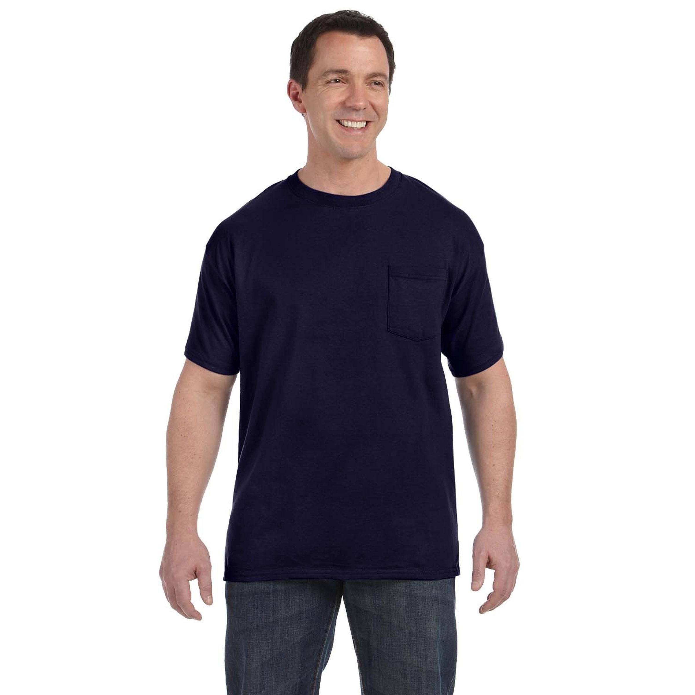 Hanes Men's 6.1 oz Tagless Pocket T-Shirt 15