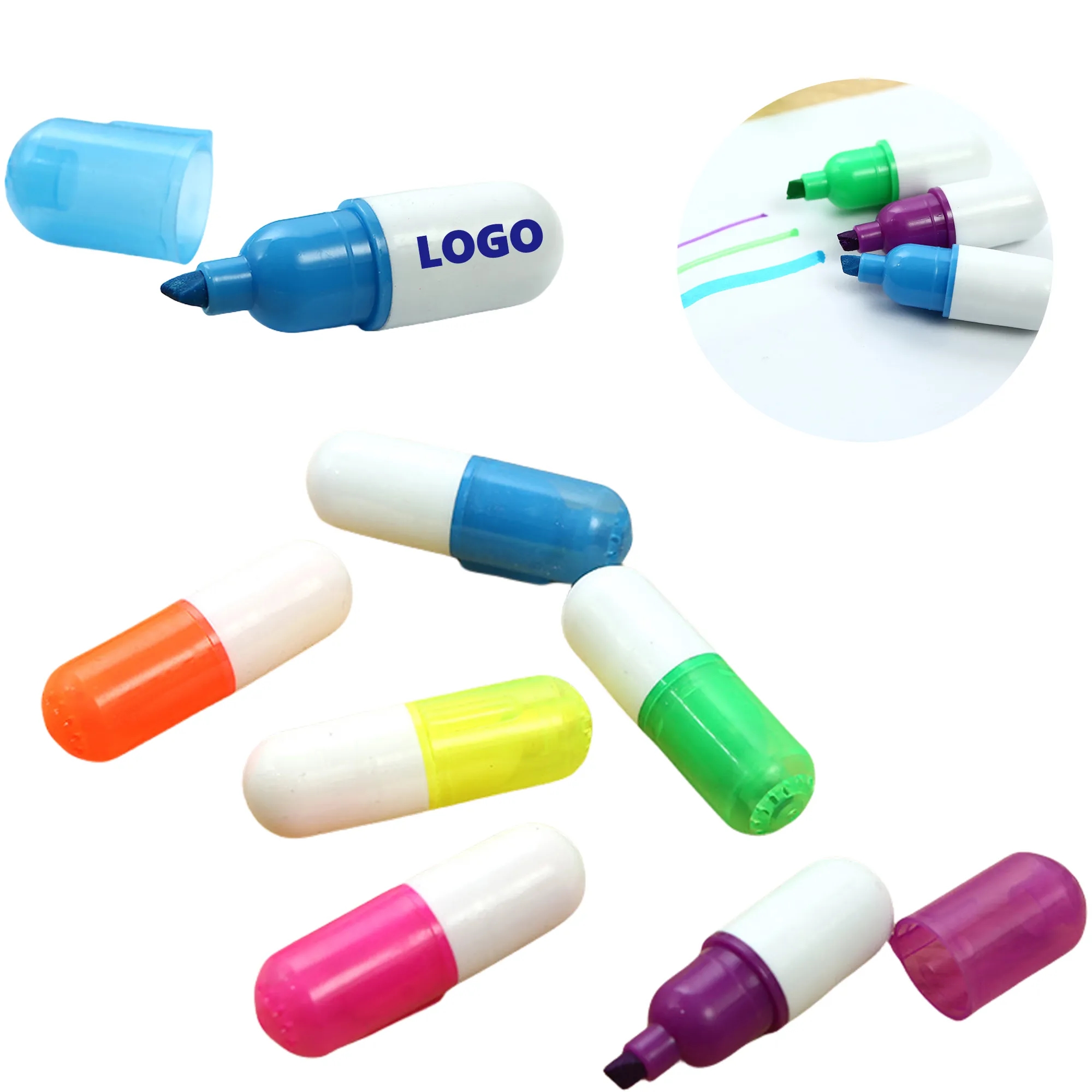 MOQ100PCS Mini Telescopic Ballpoint Pill Pen 2