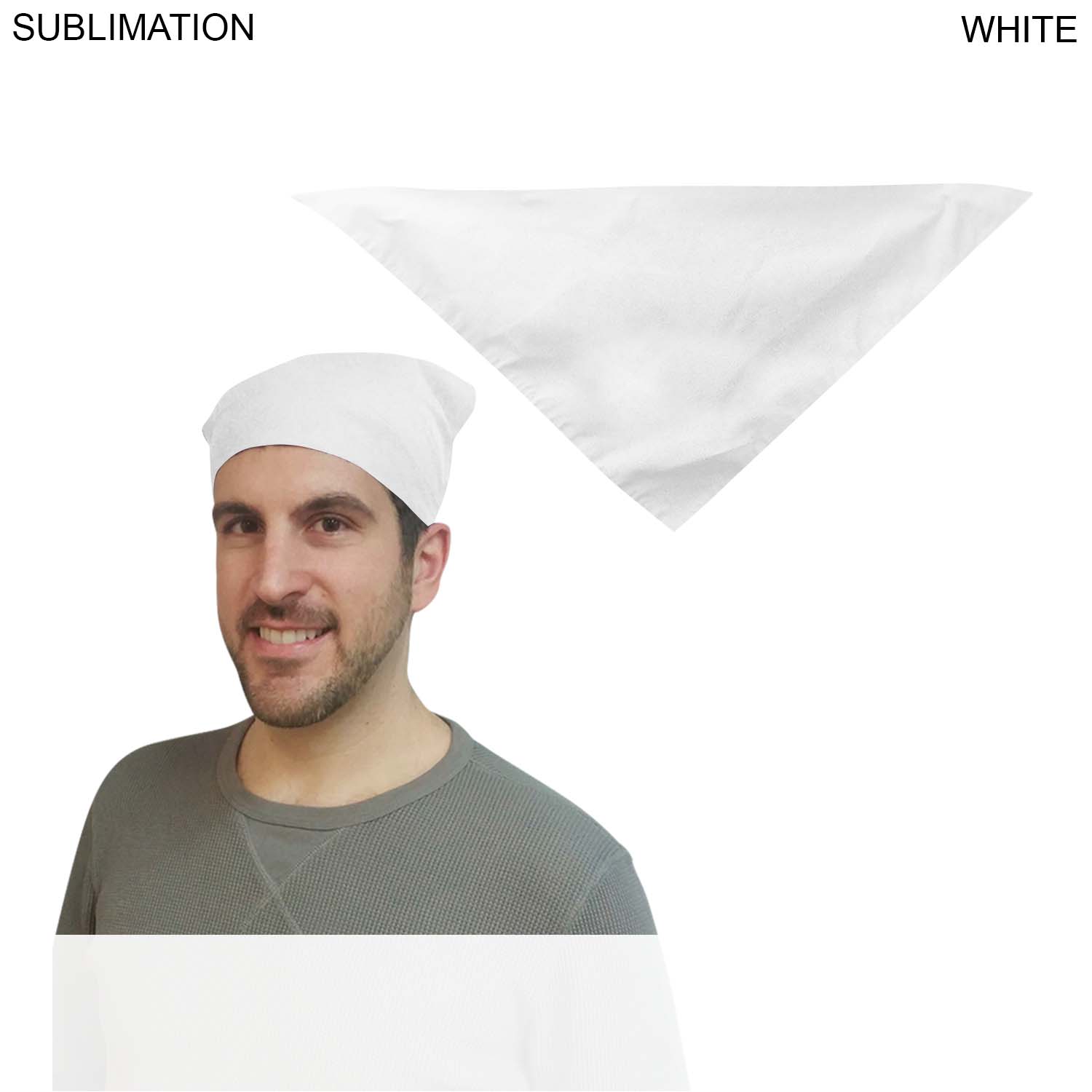 Triangle Bandana, 19x19x27, Sublimated Edge to Edge (Decorated in Canada) 6