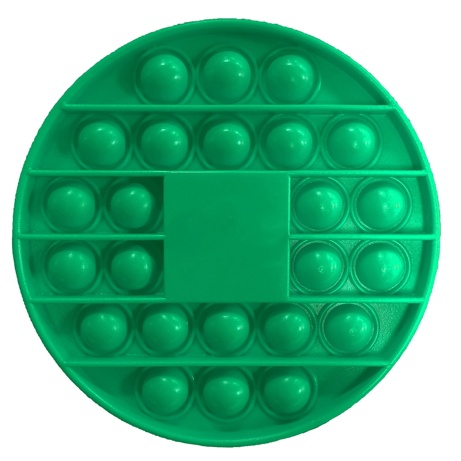 Fidget Popper Round Shaped Board w/ Square Middle Imprint 8