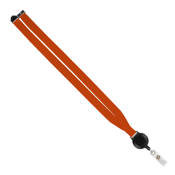 IMPORT 3/4" Polyester Lanyard with Retractable Badge Reel and IPH7 back of neck convenience release. 73