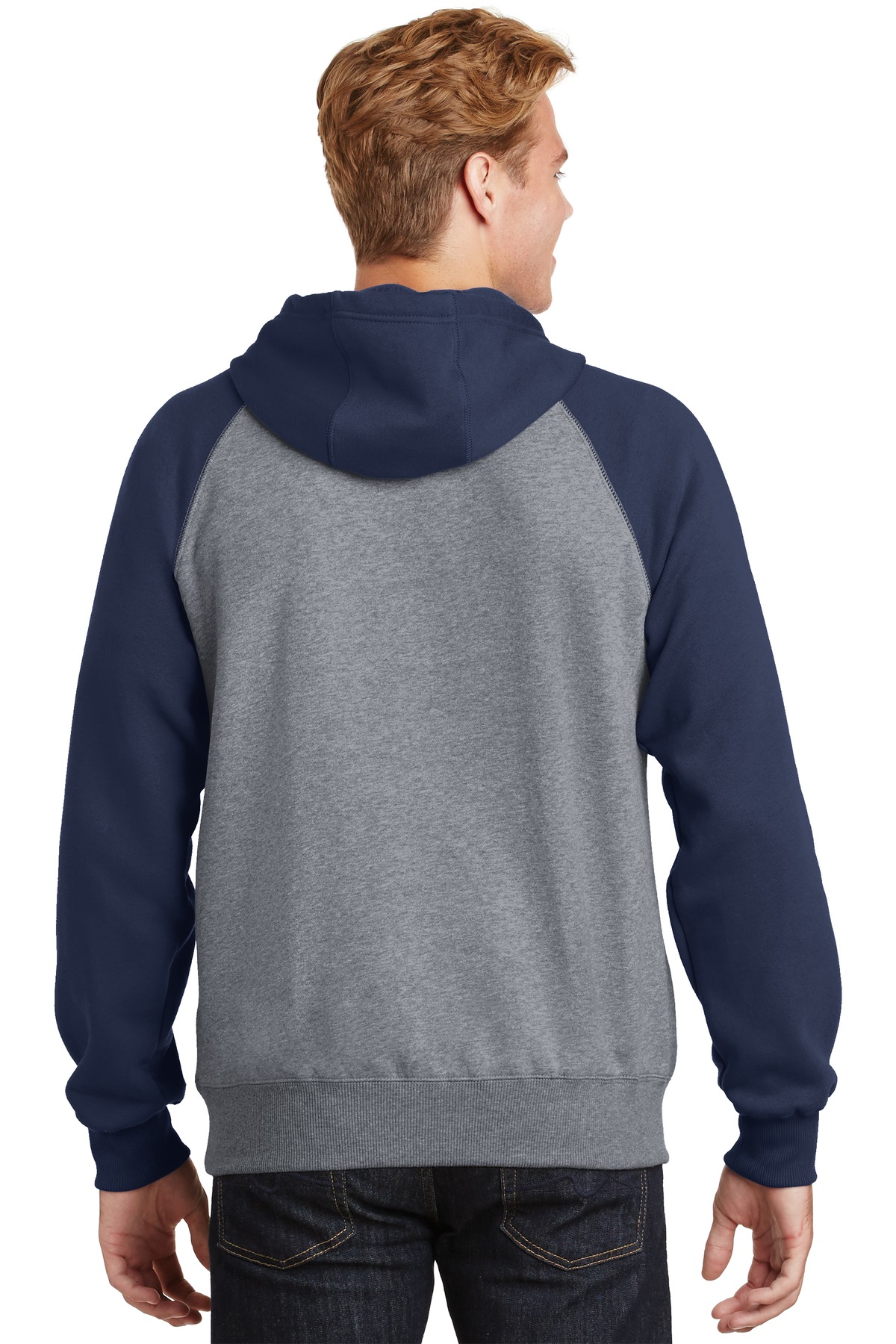 Sport-Tek Raglan Colorblock Pullover Hooded Sweatshirt. ST267 46
