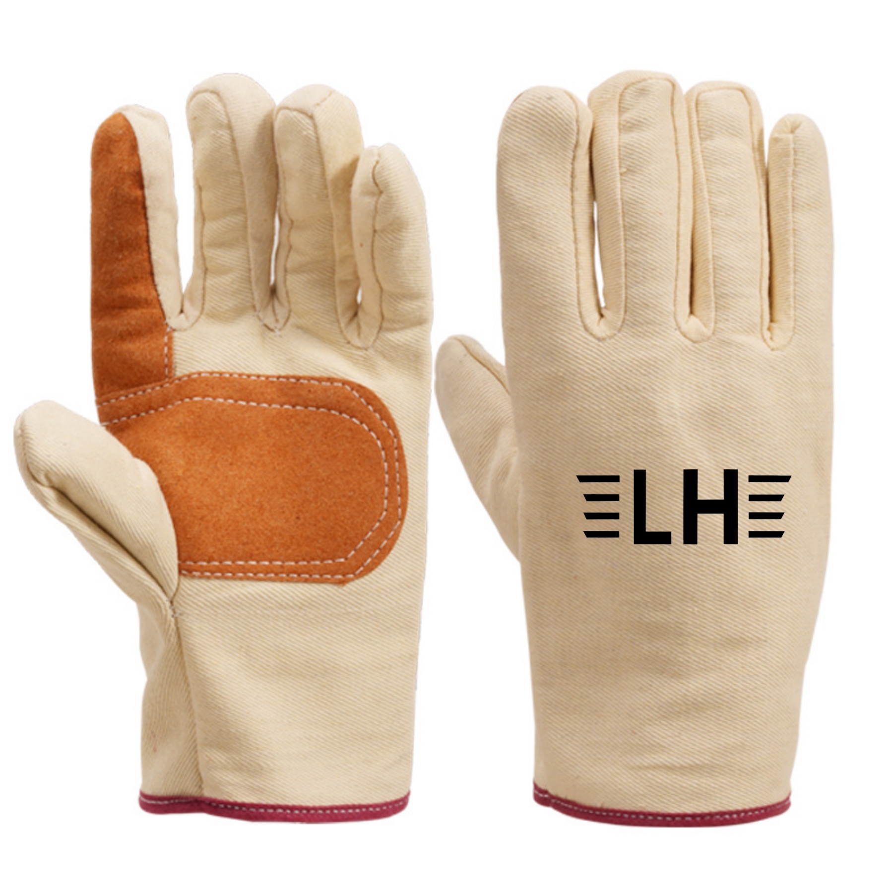 Double Layer Thickening Canvas Work Gloves 2