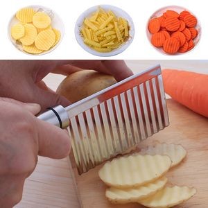 Crinkle Blade Wavy Slicer Cutter Knife Stainless Steel Tool 14