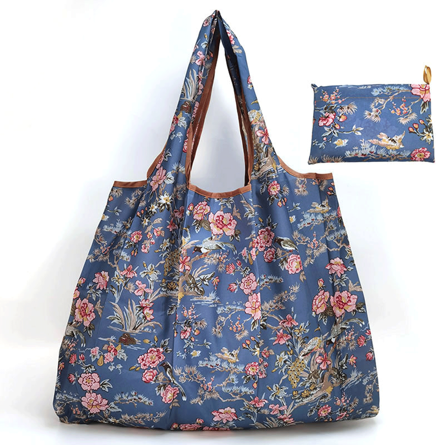 Customize Large Capacity Nylon Shopping Grocery Handbag Tote 7