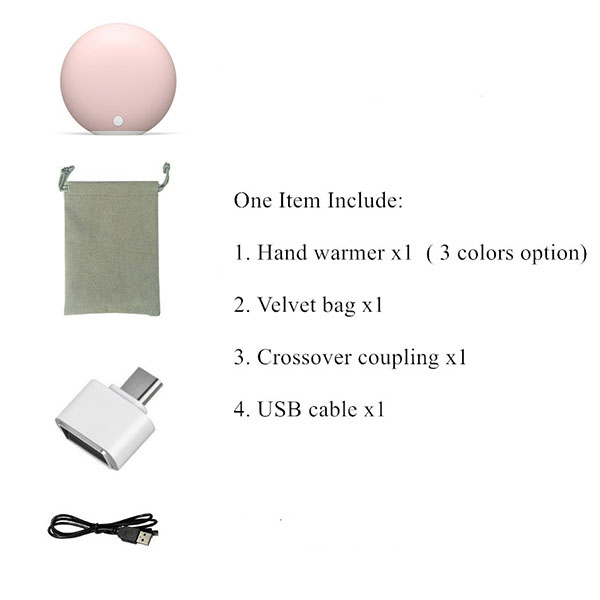 Winter hot sale USB Rechargeable Hand Warmer  2400mAh 4