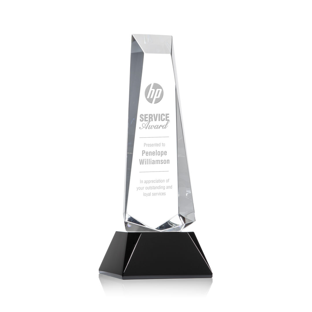 Rustern Obelisk Award on Base - Black 13