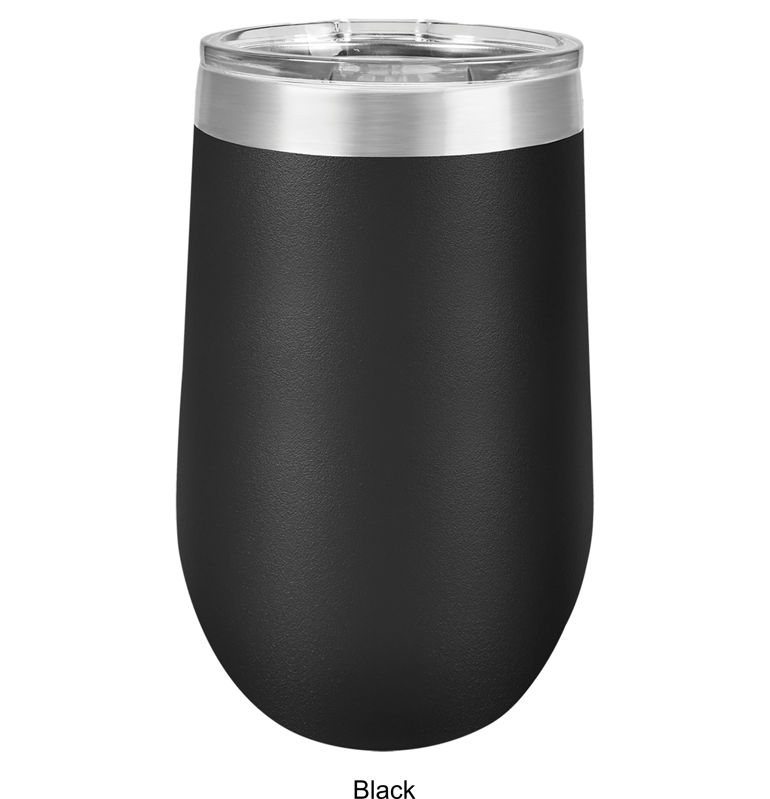16 Oz. Polar Camel Stemless Wine Glass w/Lid Stainless Steel 7