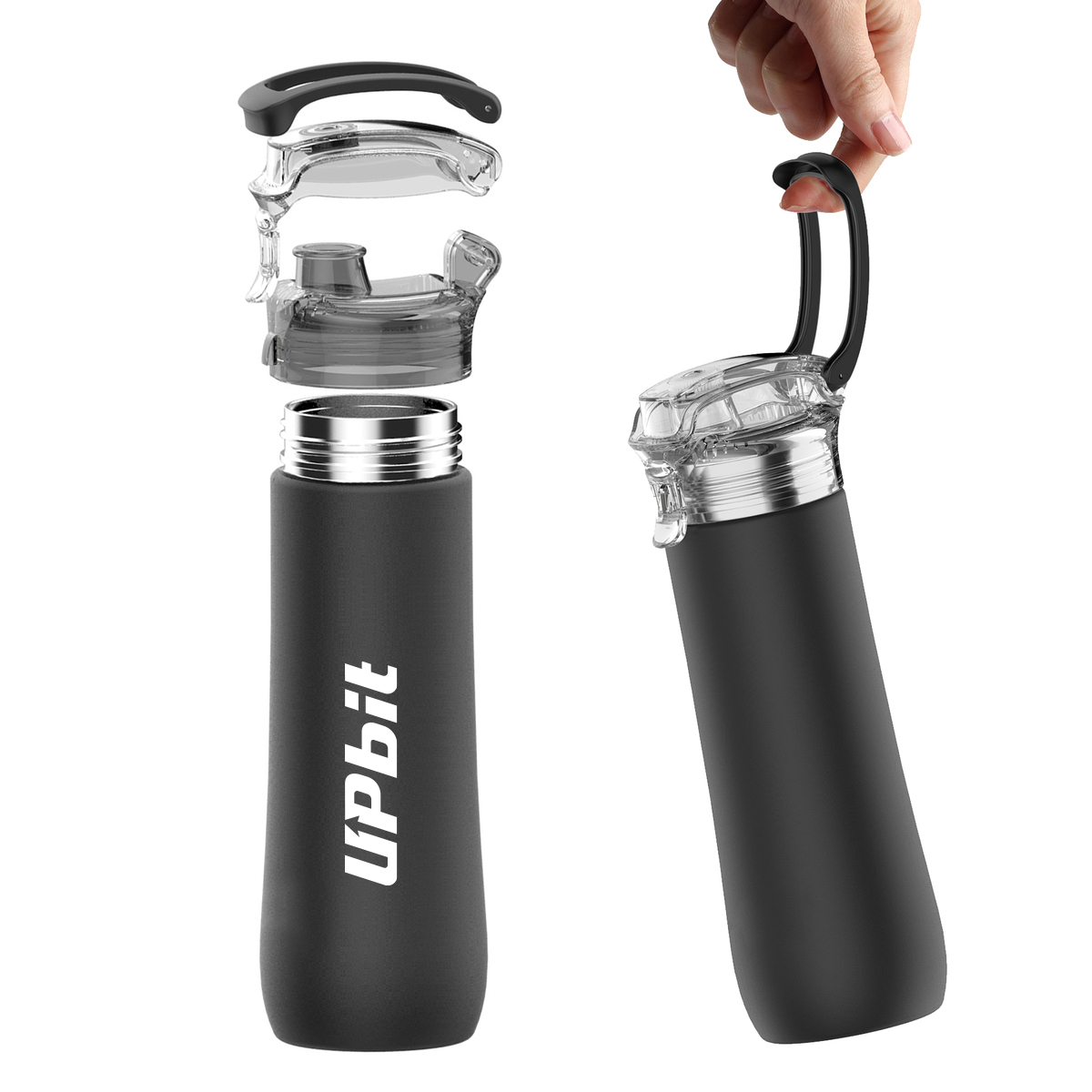 ArticFire 23oz Double Wall Vacuum Insulated Bottle with Locking Flip Top Lid and Carrying Handle 2