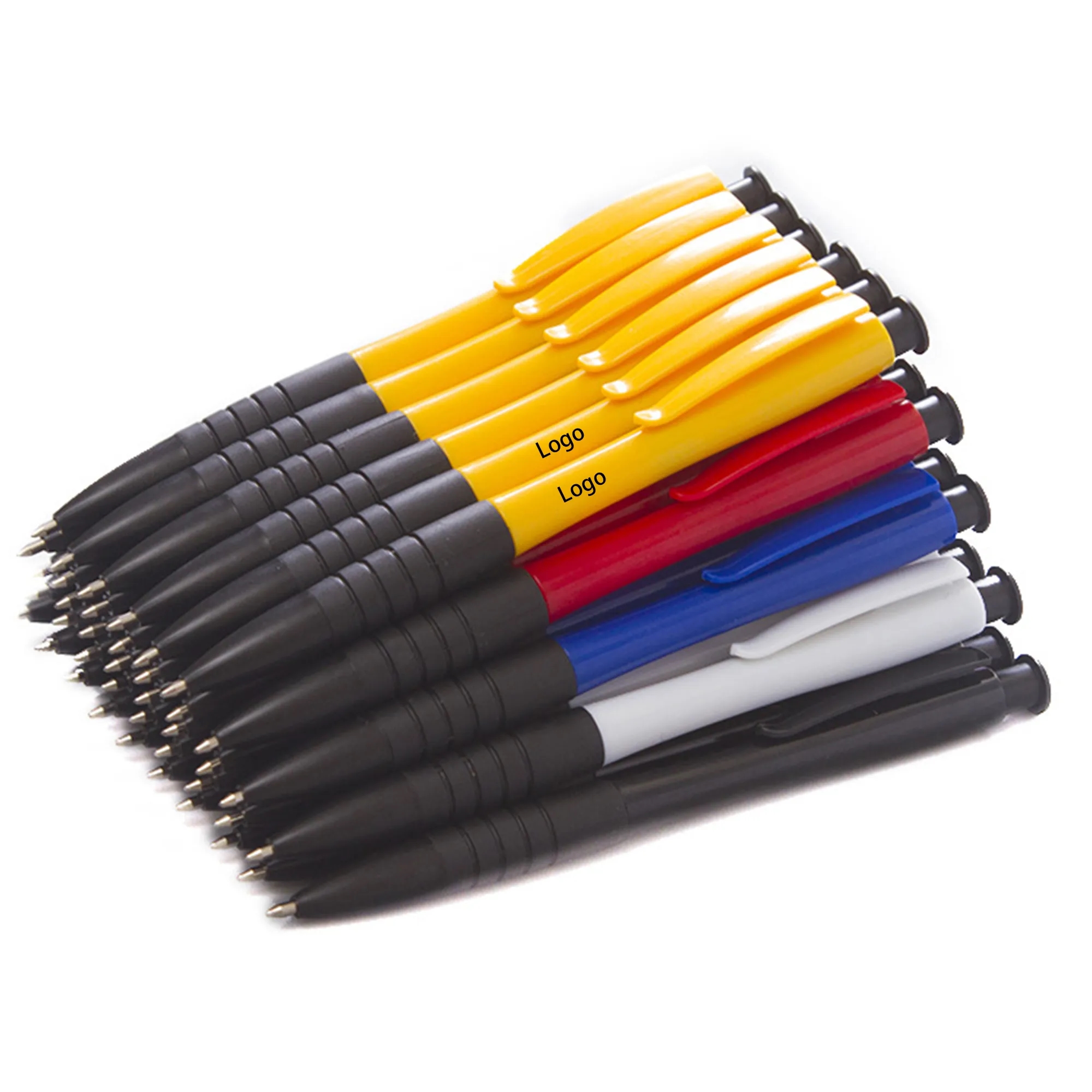 MOQ 20pcs Stripe Press Telescopic Ballpoint Pen 1