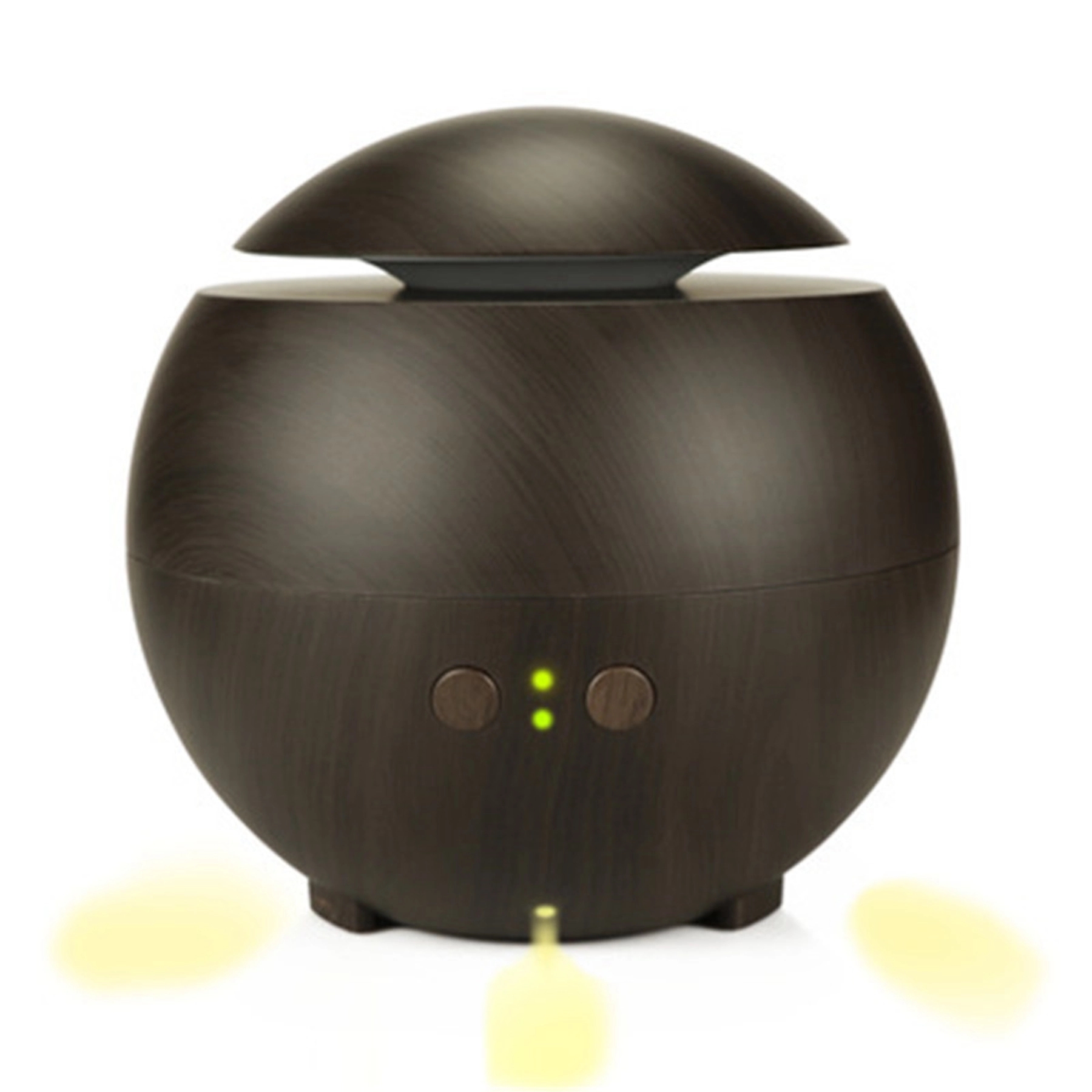 Round Wood Grain Ultrasonic Cool Mist Aroma Humidifier 14