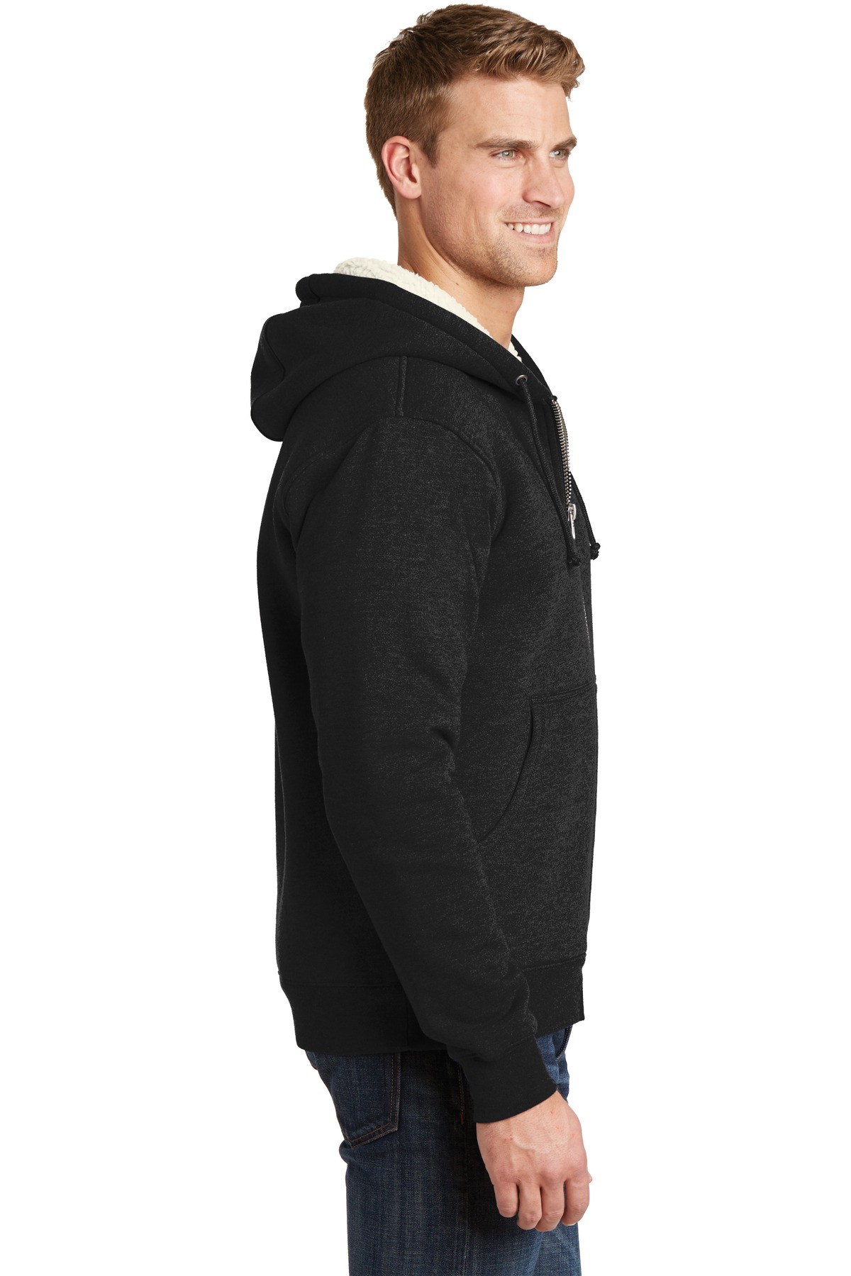 CornerStone Heavyweight Sherpa-Lined Hooded Fleece Jacket. CS625 20